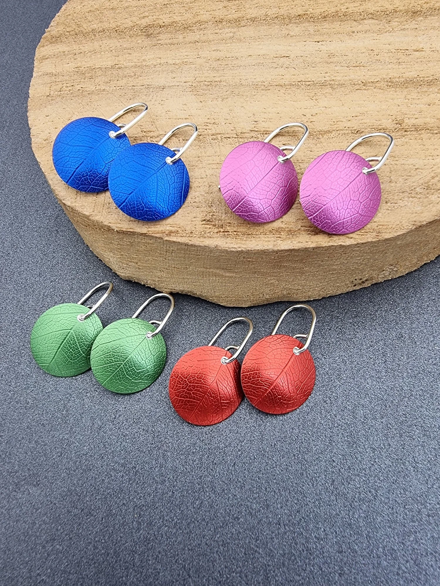 A SPRING FLING – 16mm domed earrings