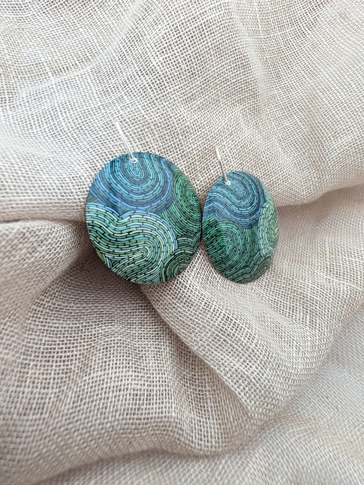 KOORIE TALES - Colour Season domed earrings LARGE