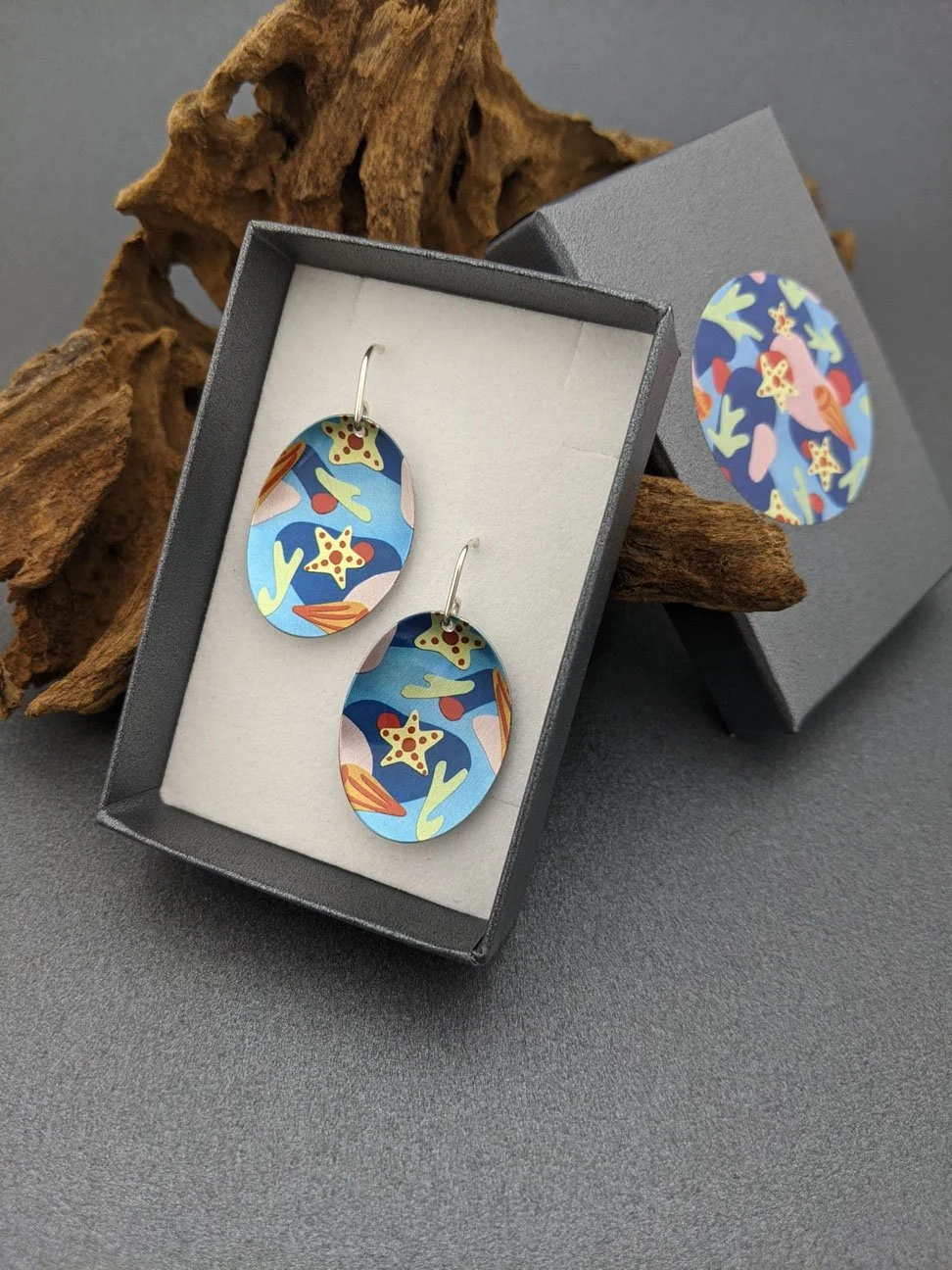 SEASCAPE – Oval earrings