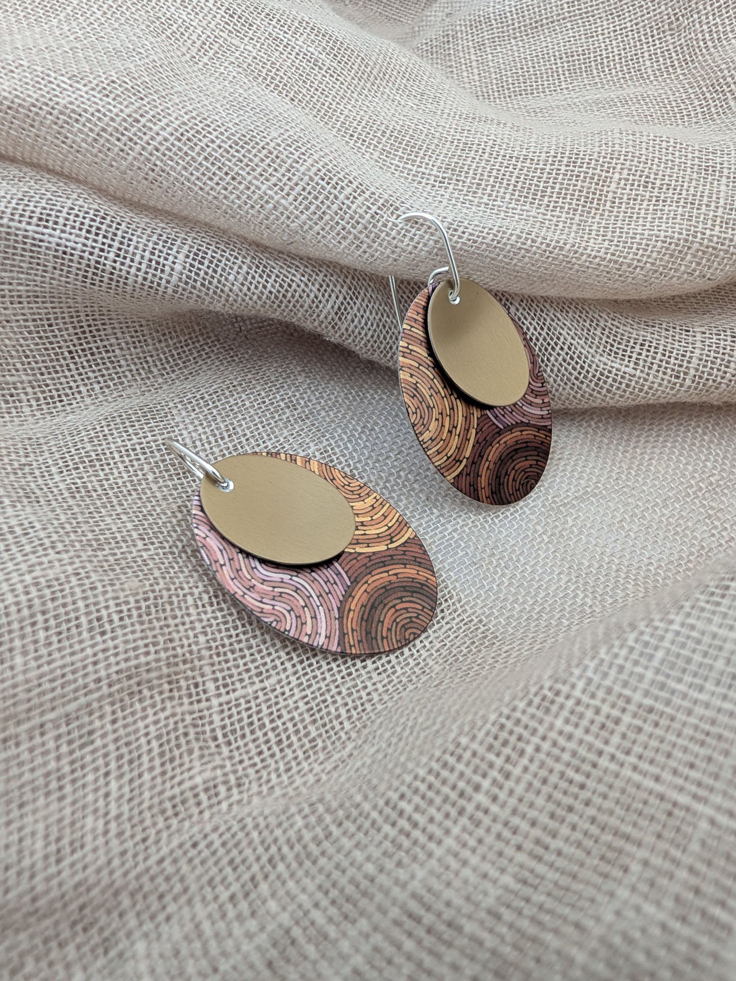 KOORIE TALES - Colour Season double oval earrings MED