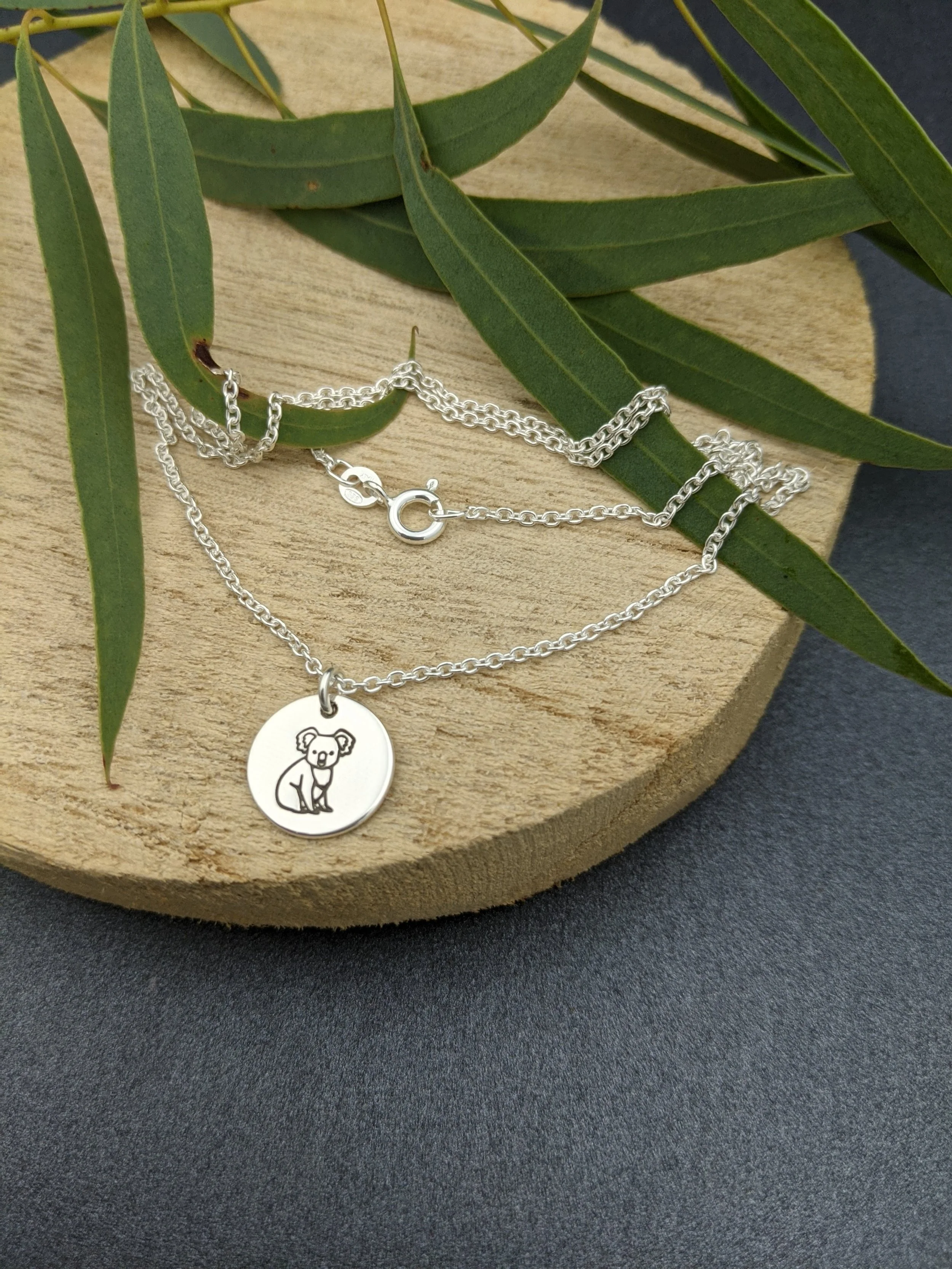 AUSSIE BUSH – Koala stamped necklace