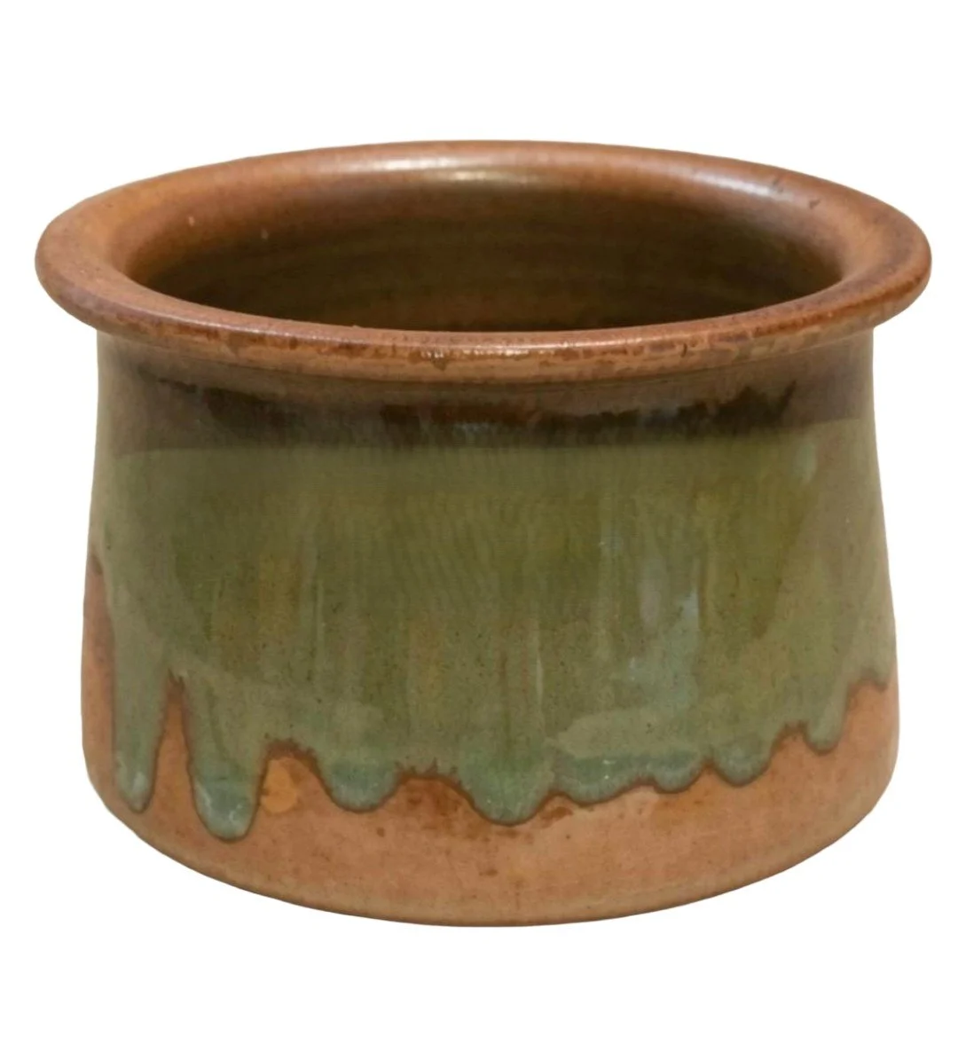 Earthy Drip‑Glaze Planter