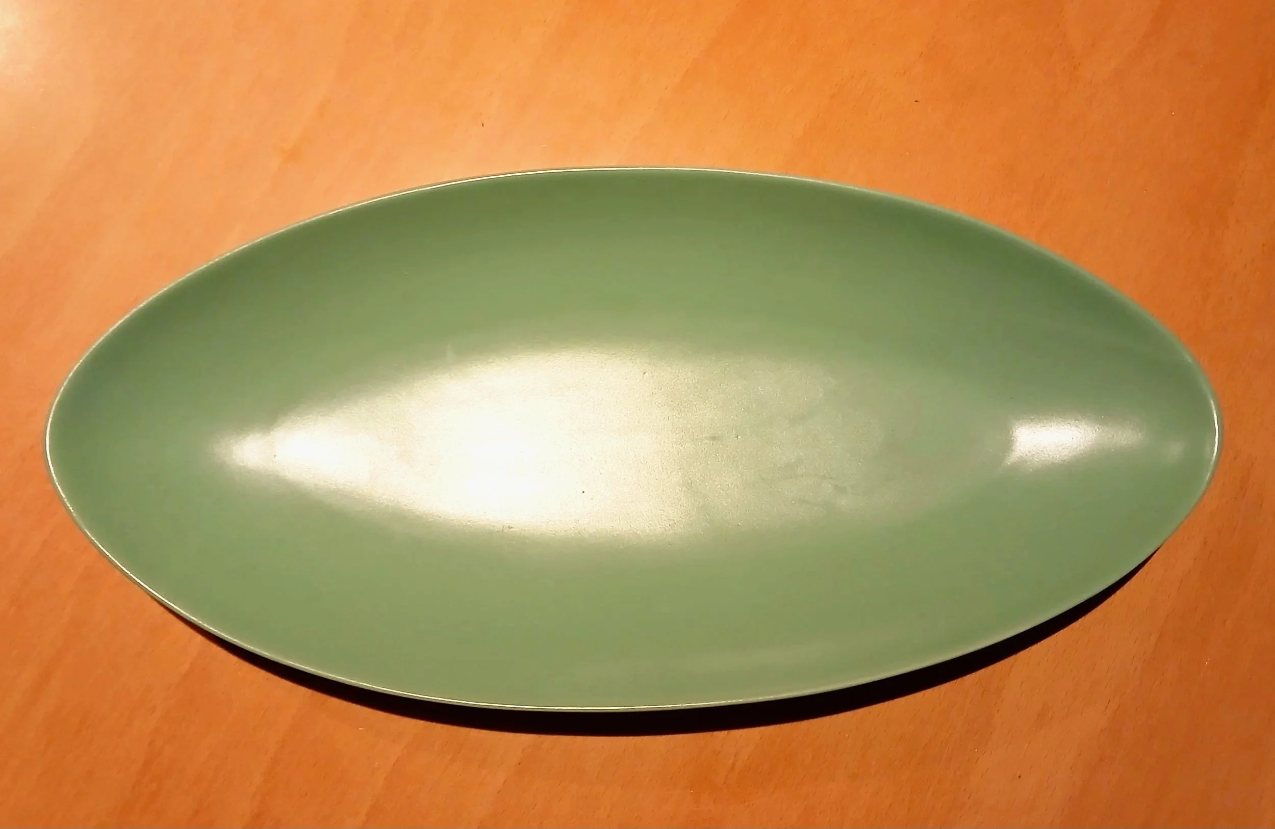 Green ceramic styling tray, boho decor