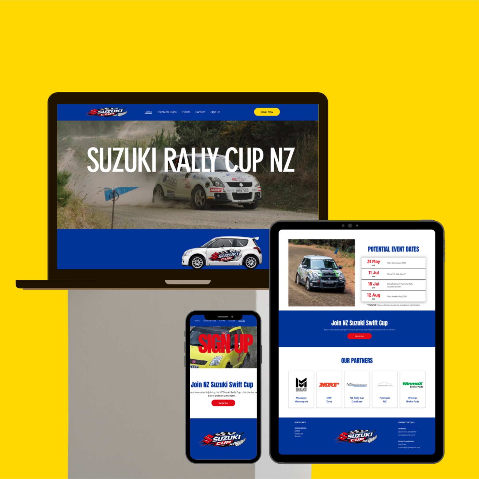 NZ Suzuki Swift Cup Website