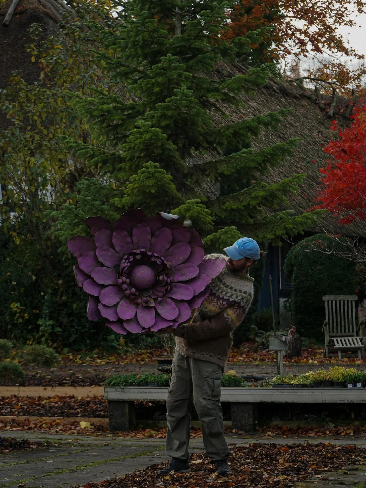 Smuk patineret blomsterobjekt til dekoration med oph&aelig;ng 🪻
Mere info p&aring; hjemmesiden.
#elleb&aelig;k #interiordecor #havedecor #planteskolenelleb&aelig;k #denmark #fyn