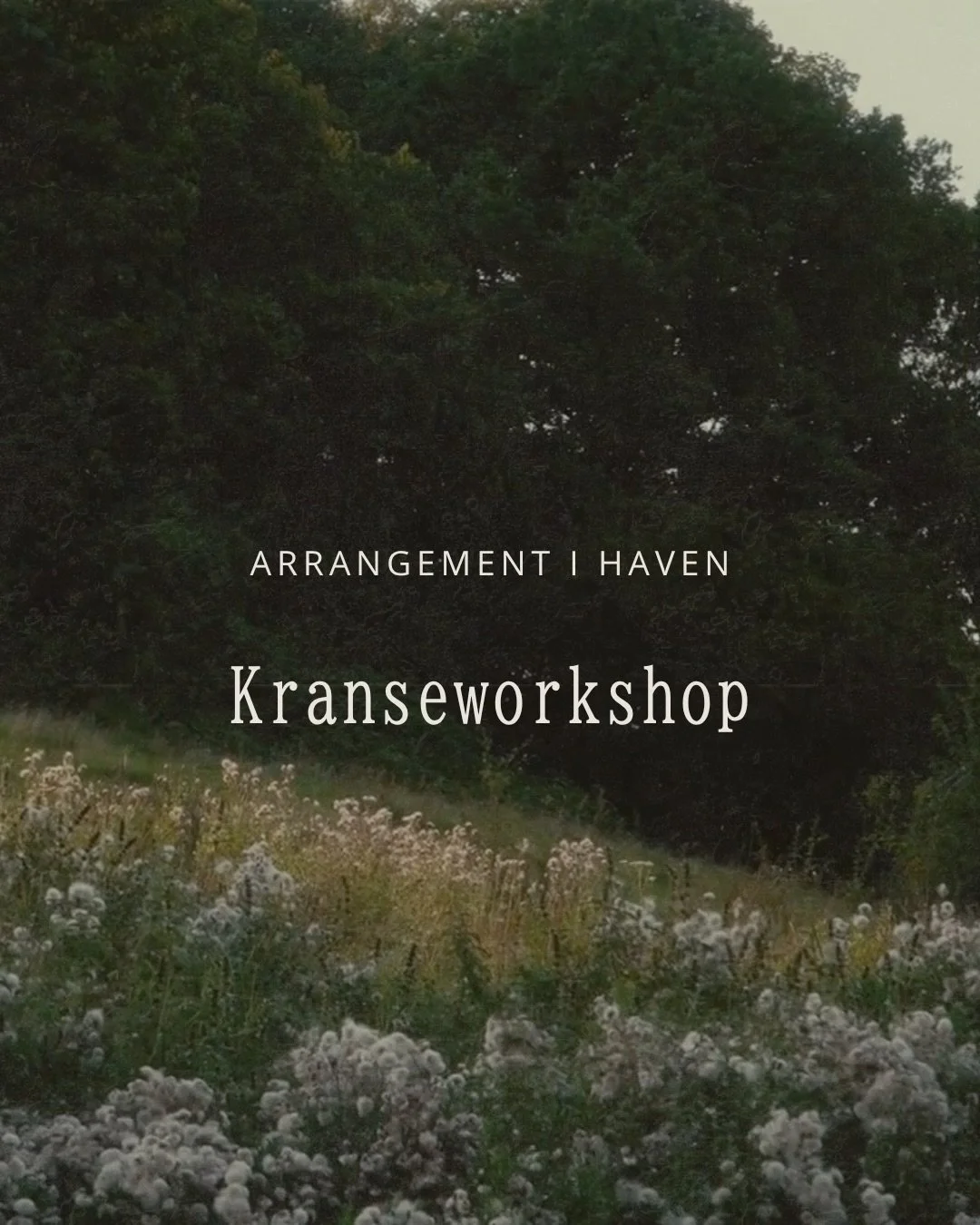 Arrangement i haven &mdash; kranseworkshop med blomsterdesigner @charlottefranke 

S&oslash;ndag 4. oktober &middot; kl. 9.00 &ndash; ca. 13.00

Kom til en hyggelig formiddag i efter&aring;rshaven hos Ellebaek.
Vi starter med kaffe/te og en kort intr