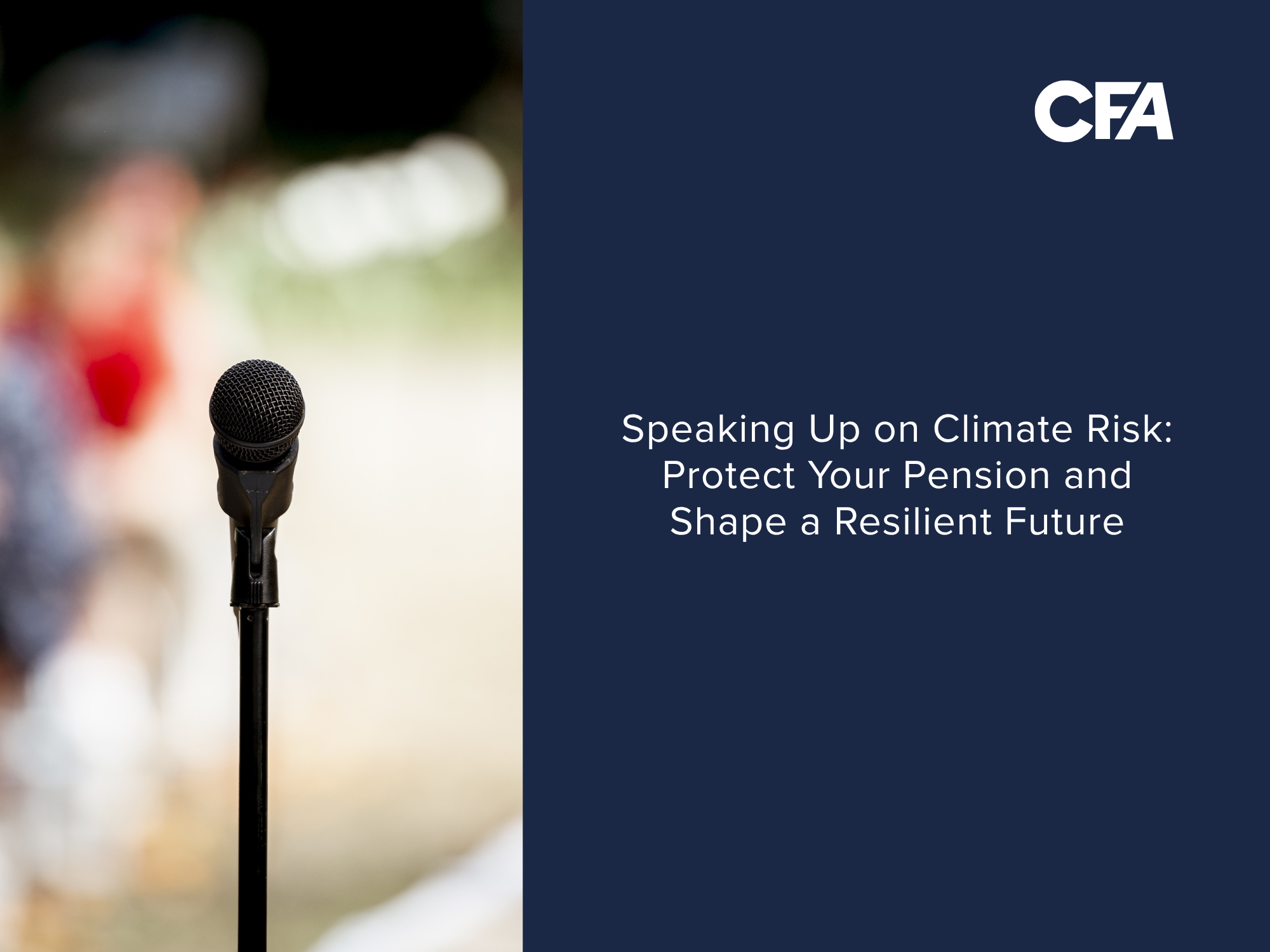 Speaking Up on Climate Risk: Protect Your Pension and Shape a Resilient Future