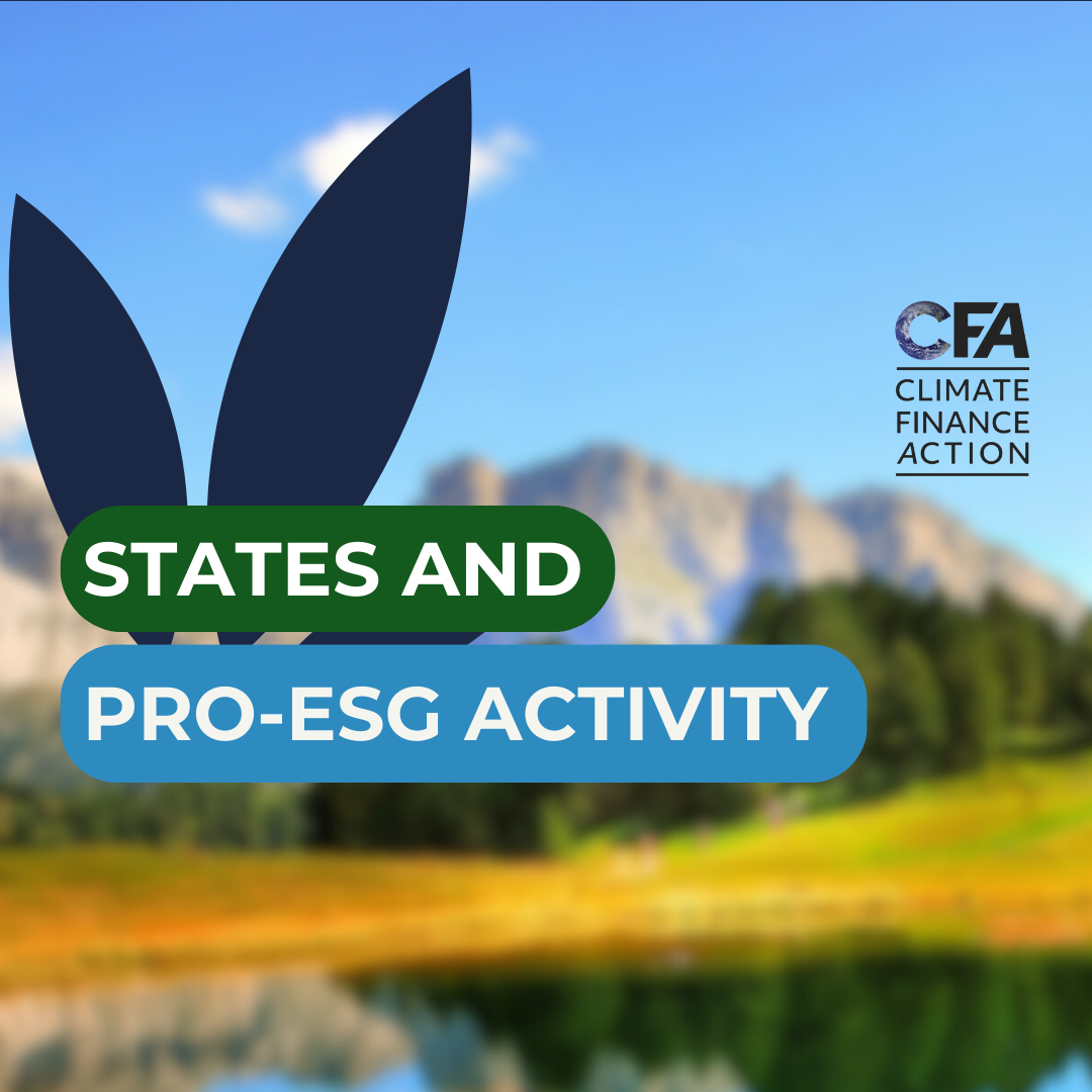 States and Pro-ESG Activity (Update - 12/2023)