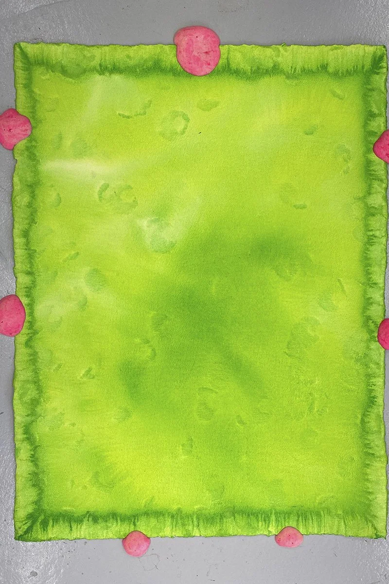 watercolor and polyuretan on paper