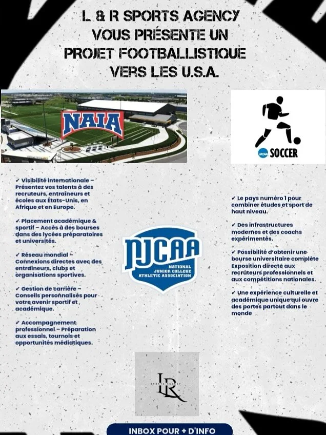 ⚽️ Big News from L&amp;R Sports Agency! ⚽️
We&rsquo;re proud to announce the official launch of our Soccer Branch &ndash; expanding our mission to empower athletes beyond the court and onto the pitch. 🌍🔥

Our goal is simple: to connect talented pla