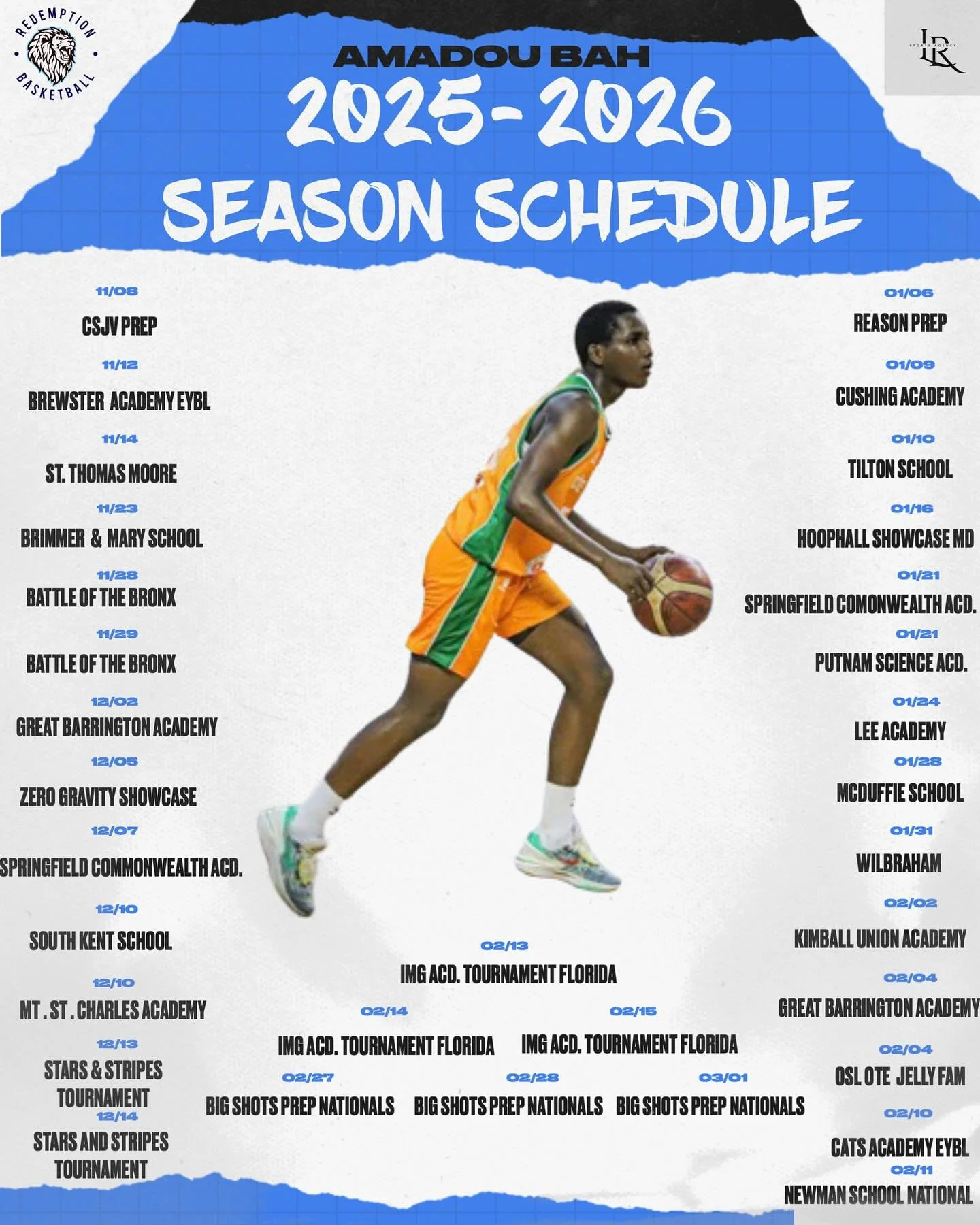 🔥 Amadou Bah is Locked In for War🔥

The 6&rsquo;3 guard out of C&ocirc;te d&rsquo;Ivoire is gearing up for a loaded national schedule &mdash; facing elite programs like Brewster Academy EYBL, IMG Academy, and Putnam Science. But Amadou isn&rsquo;t 