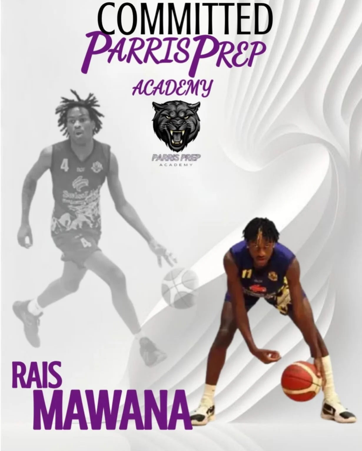 🚨 Recruitment Announcement: Rais Mawana 🚨

We&rsquo;re excited to announce that Rais Mawana, a 6&rsquo;1 guard, has officially committed to Parris Prep Academy for the 2026&ndash;2027 season through L&amp;R Sports Agency.

A flashy scorer with dyna