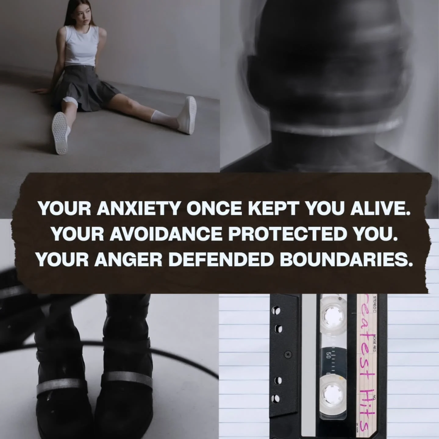 Yes, your anxiety once kept you alive.
Your avoidance protected you.
Your anger defended your boundaries.

But these tools do not always match the current context. And they do not always help you achieve what they once secured.

A COO client hired me