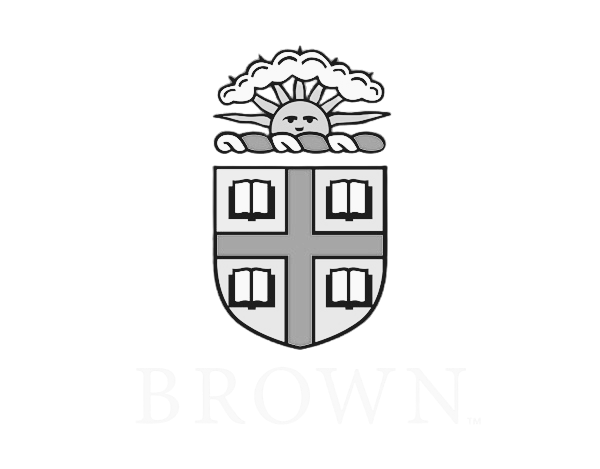A crest with a shield divided into four quadrants containing open books, topped by a sun with rays and clouds, and the word 'BROM' below.