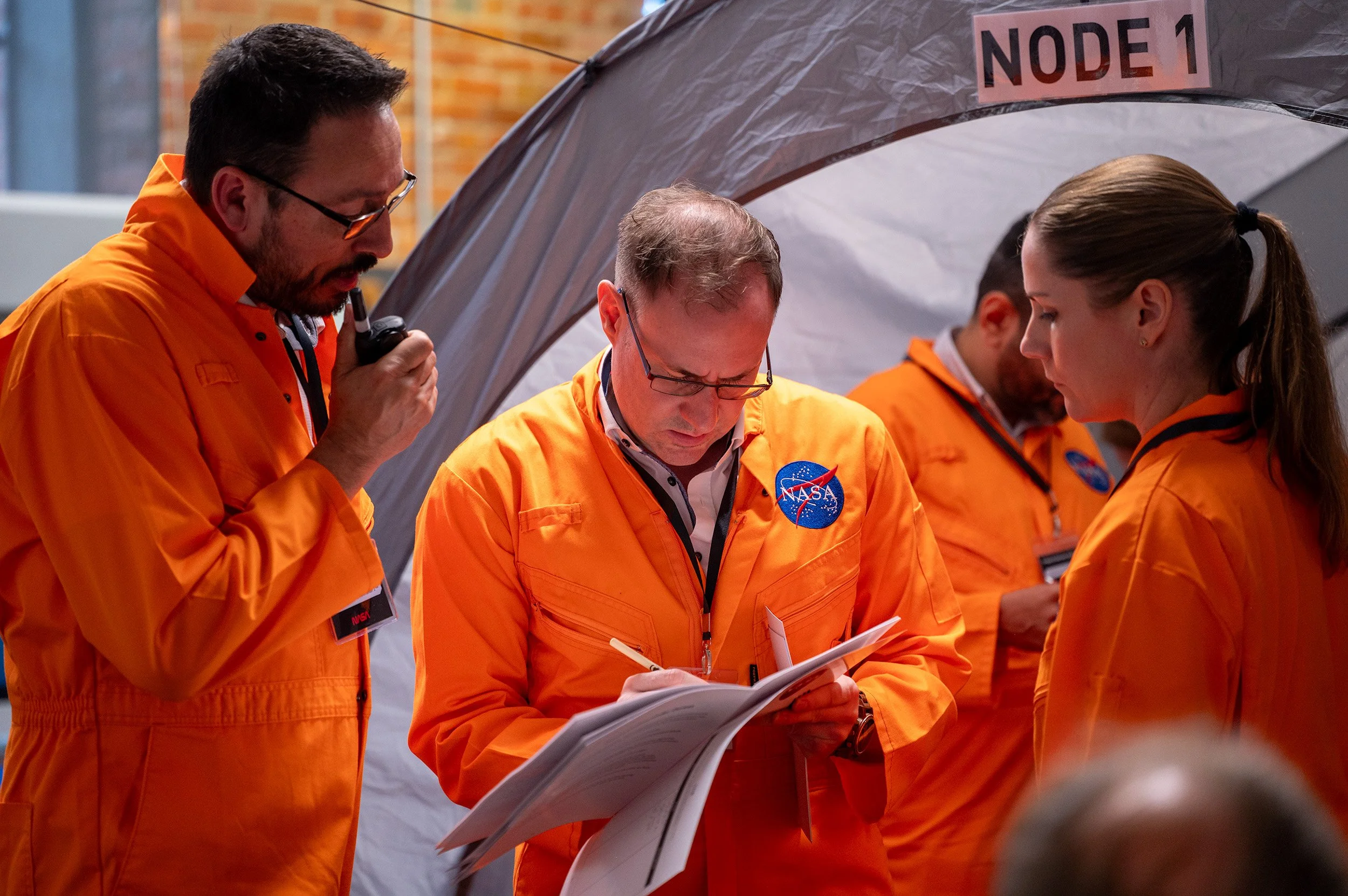 Participants at NASA Style Simulation group - ISS crew team members