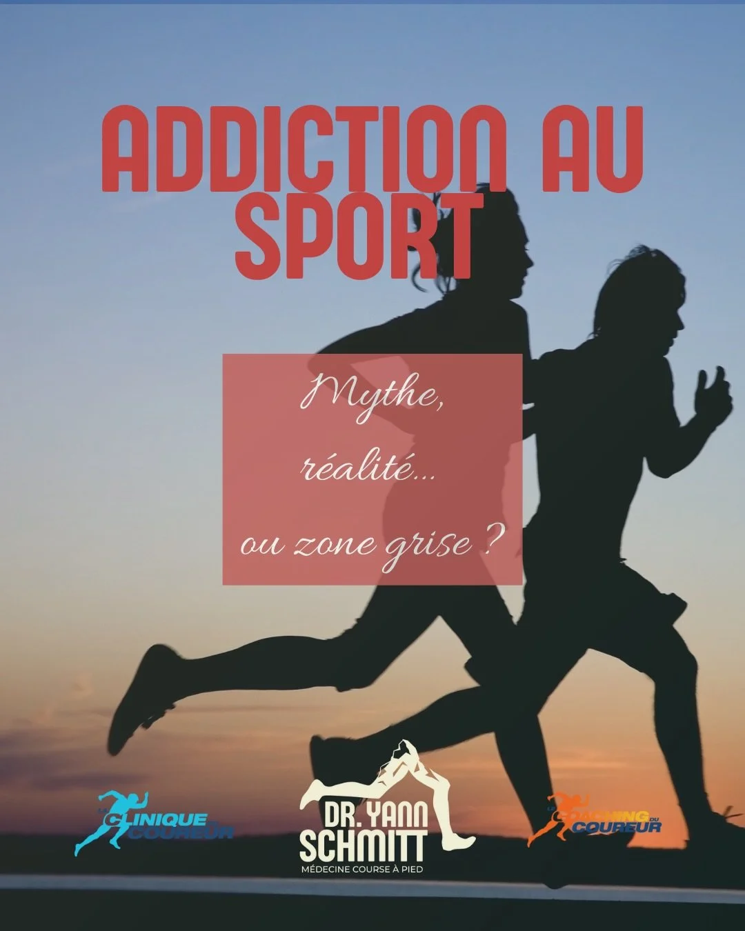 👟ADDICTION AU SPORT : mythe, r&eacute;alit&eacute;&hellip; ou zone grise ?

La science est claire :
Oui, une d&eacute;pendance &agrave; l&rsquo;exercice existe&hellip; mais elle ne correspond pas &agrave; ce que l&rsquo;on lit partout.
Ce n&rsquo;es