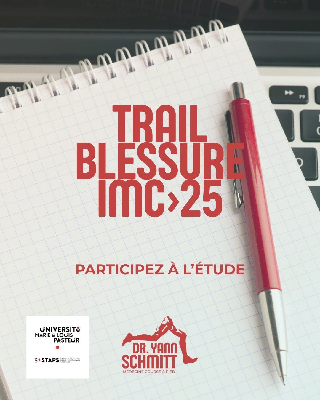 RECHERCHE &ndash; APPEL &Agrave; PARTICIPATION 🏃&zwj;♂️⛰️

Dans le cadre d&rsquo;un poster scientifique du Dipl&ocirc;me Universitaire de Trail (UFR STAPS Besan&ccedil;on), nous menons une &eacute;tude par questionnaire anonyme (6&ndash;8 min) sur l