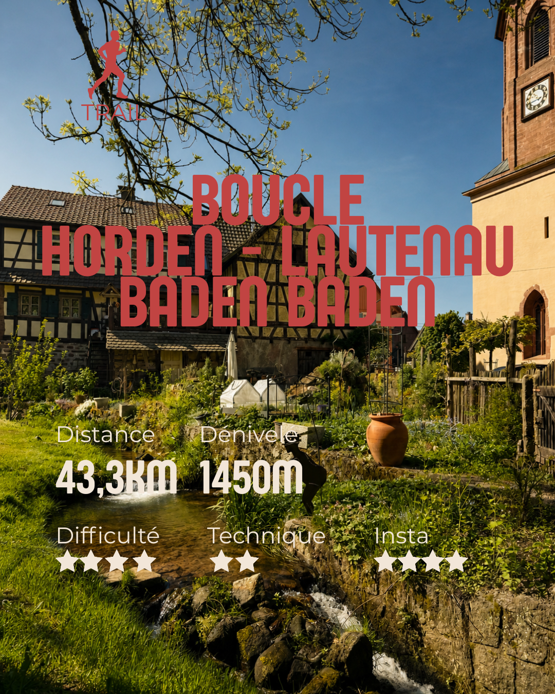 HORDEN - Boucle des chutes de Laufbach - Lautenfelsen et le Merkur 