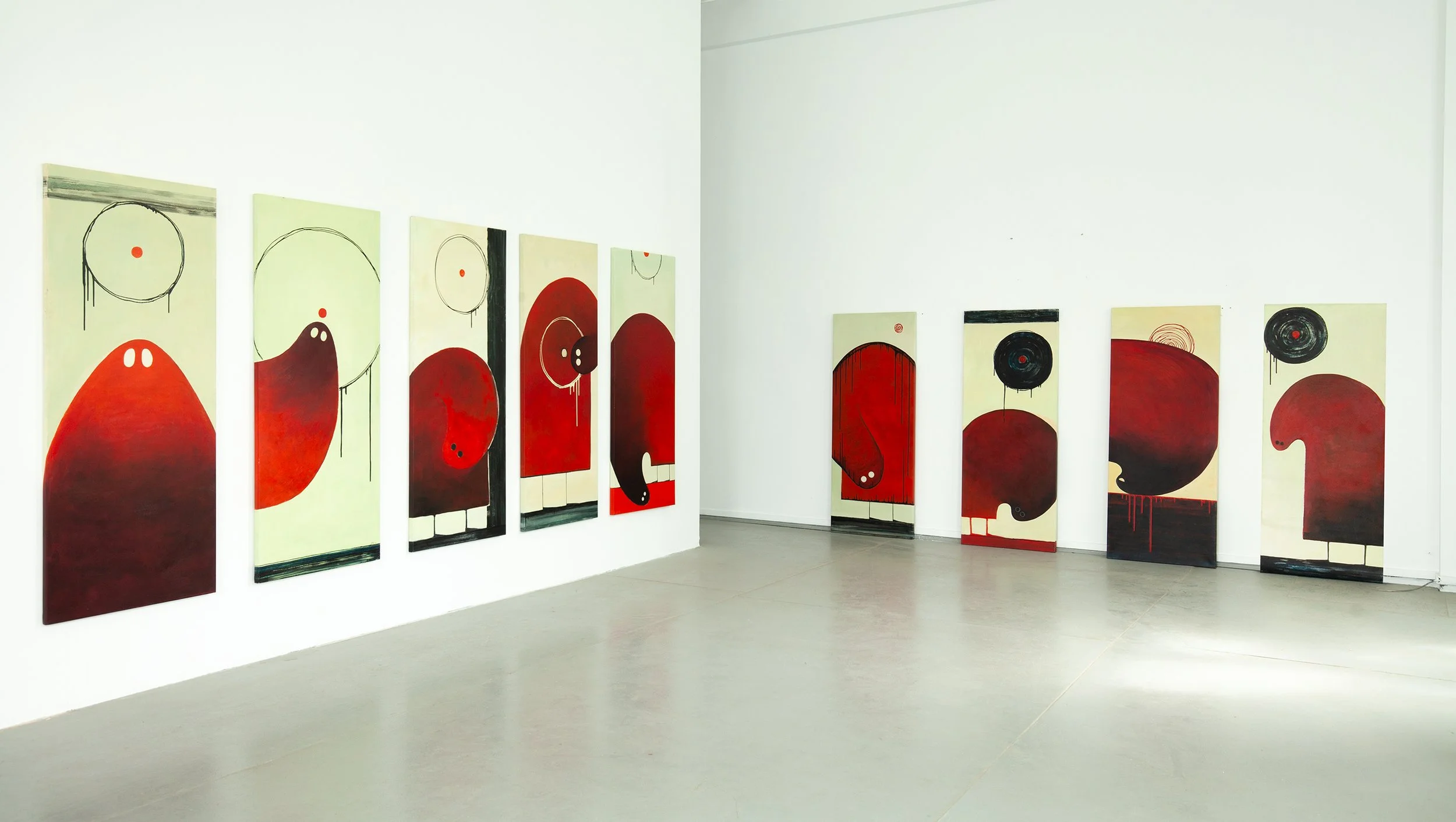 Nine ways of passing through fire, oil on canvas, painting, chob, art