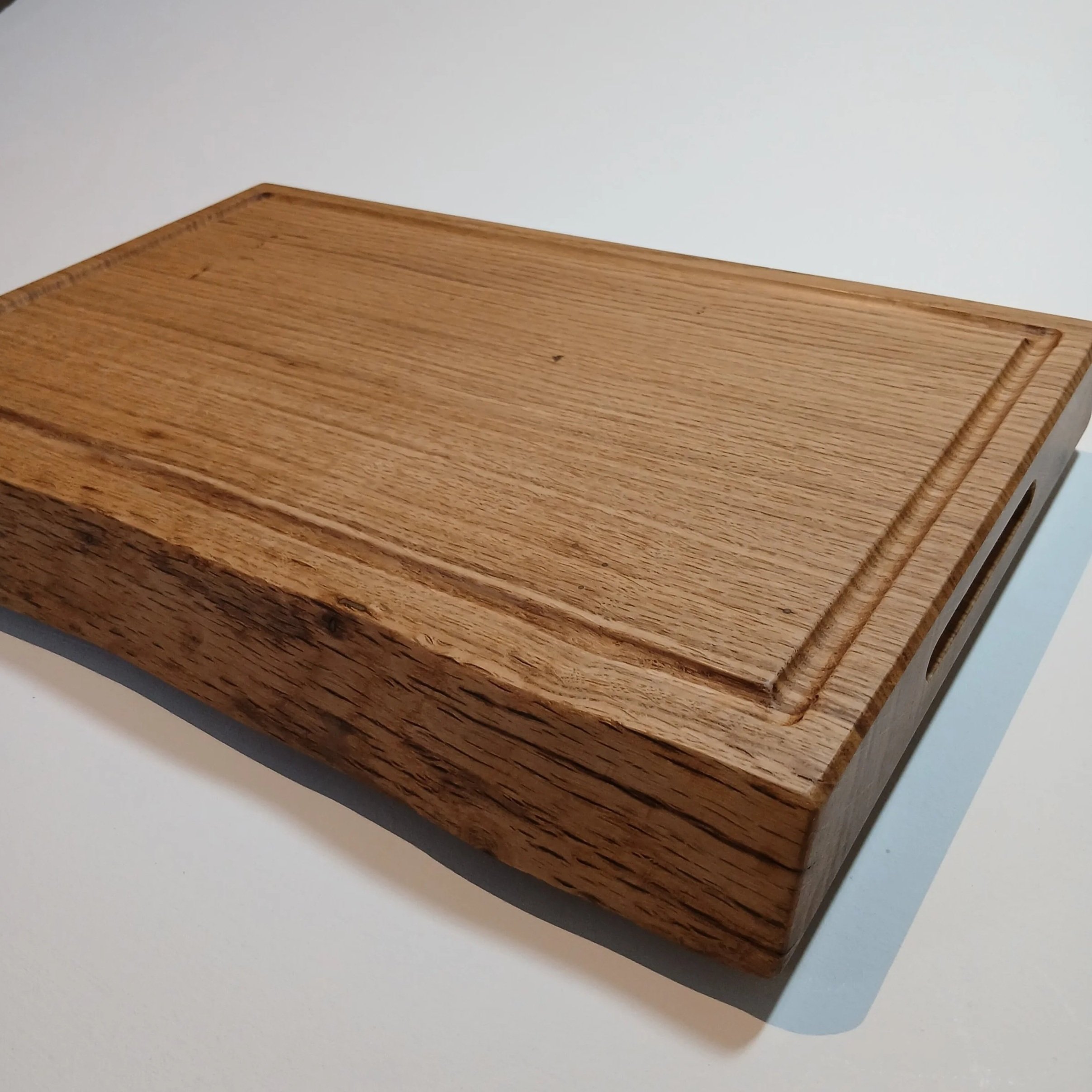 Large Solid Oak Natural Edge Chopping Board