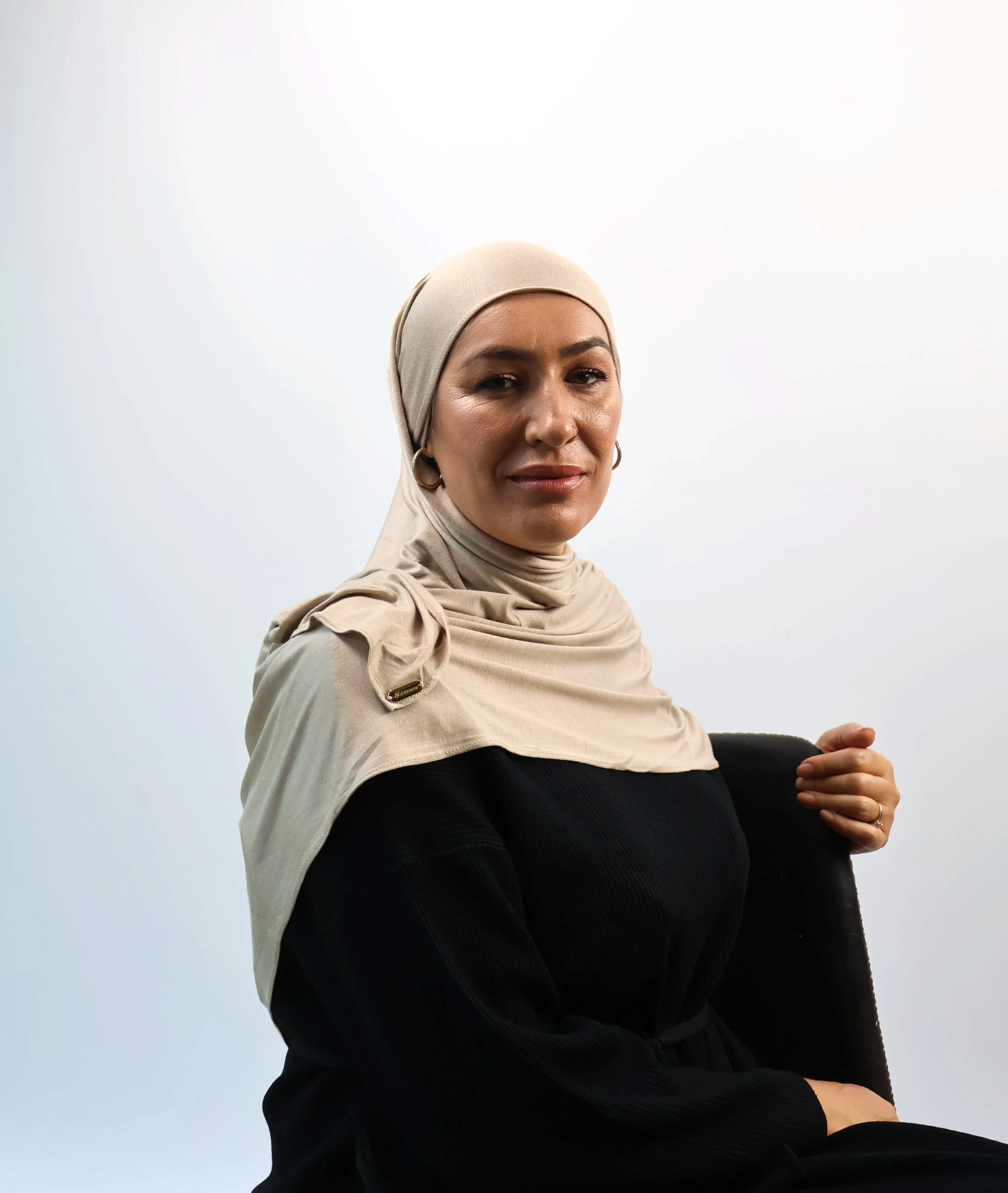Jersey Hijab – Khaki