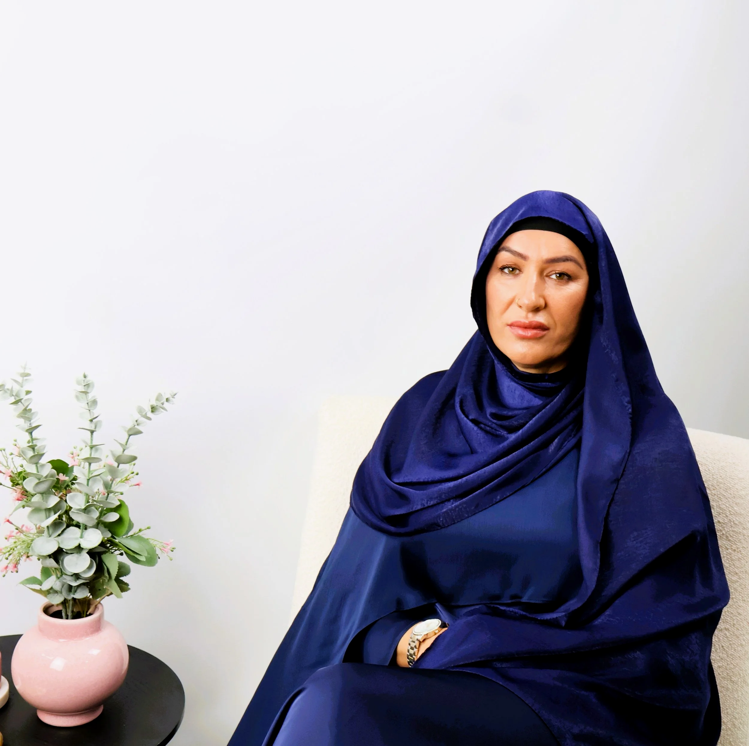 Velvet Hijab – Midnight Blue