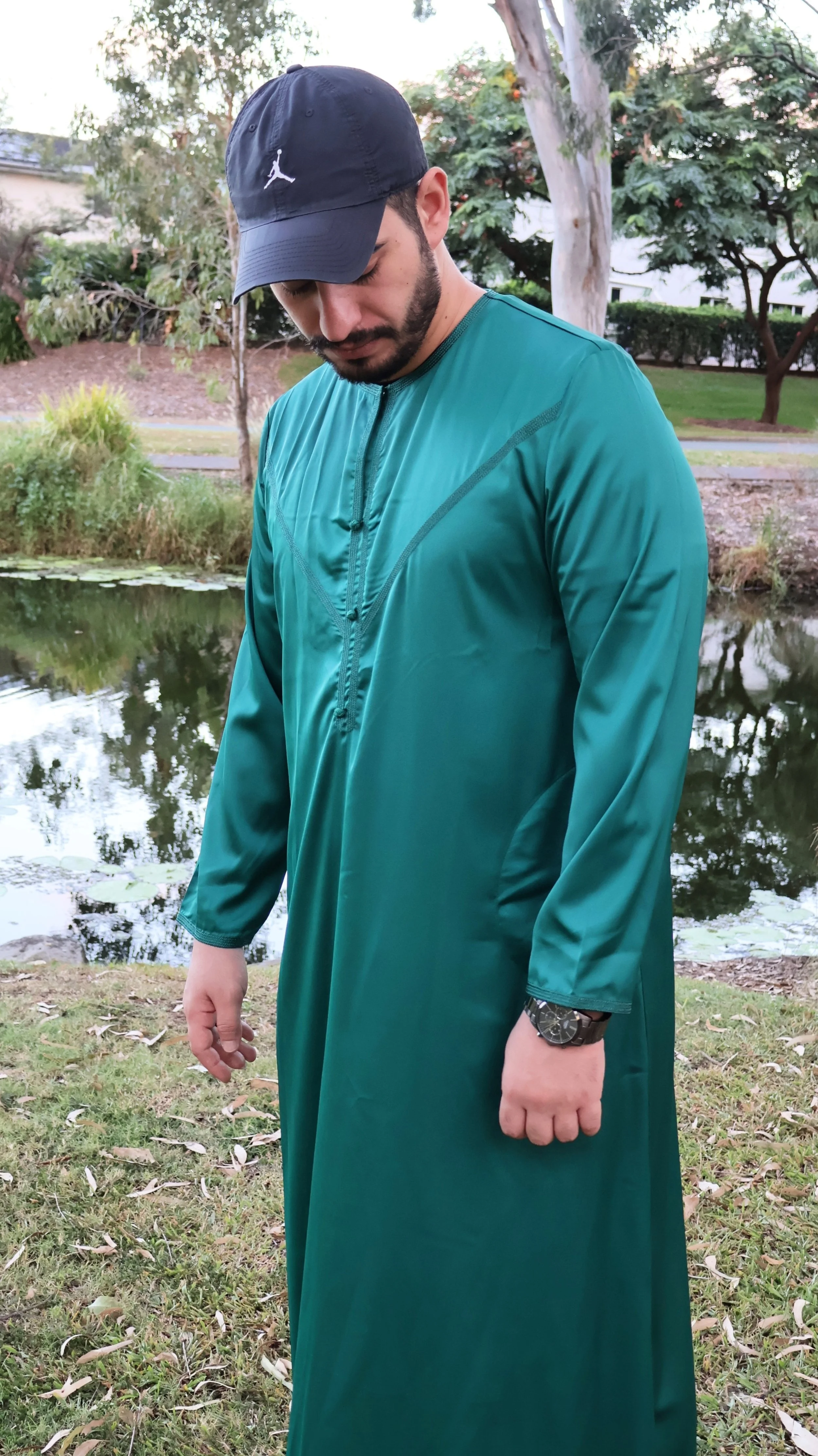 Deep Green Thobe.JPG