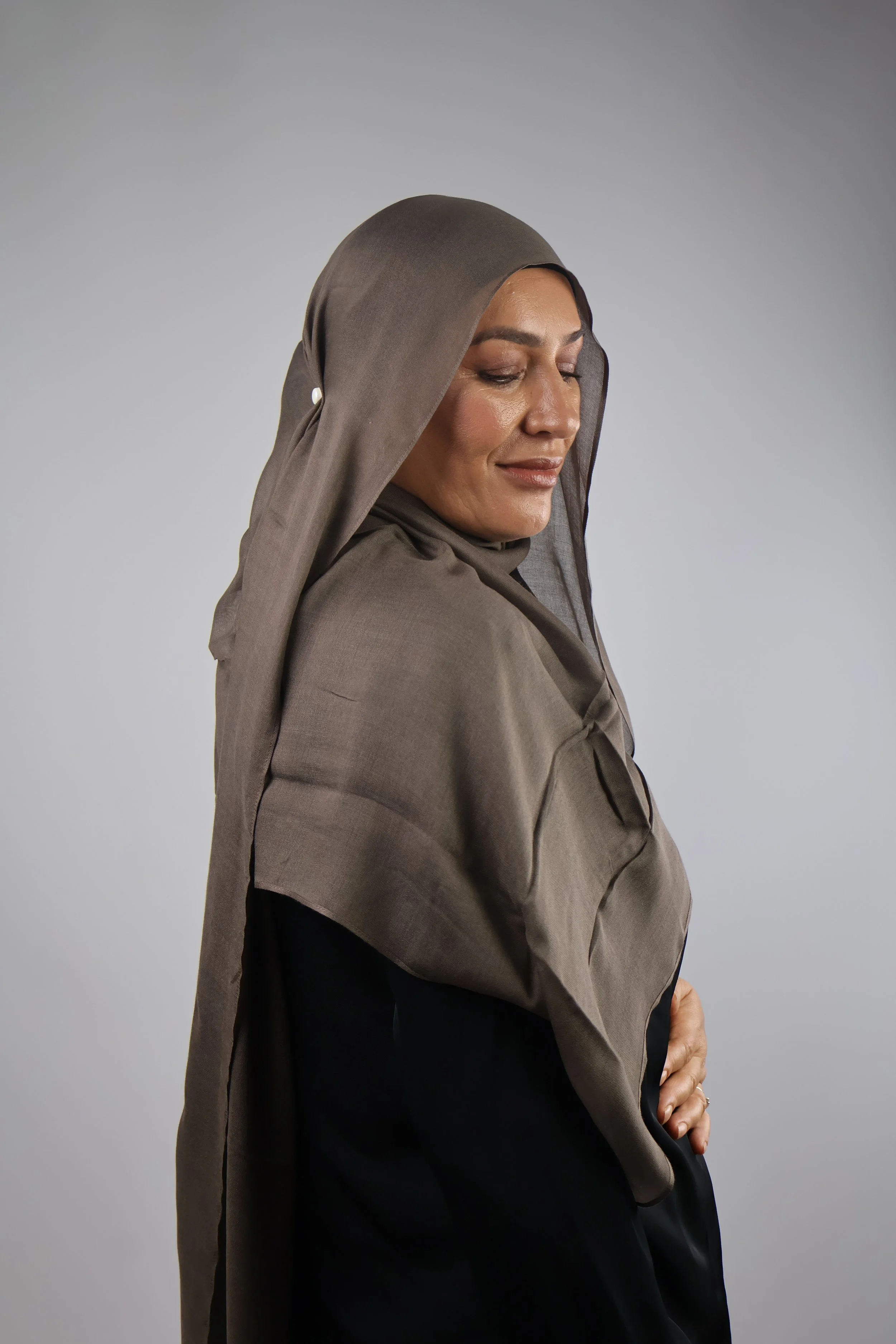 Premium Modal Hijab - Mocha Brown