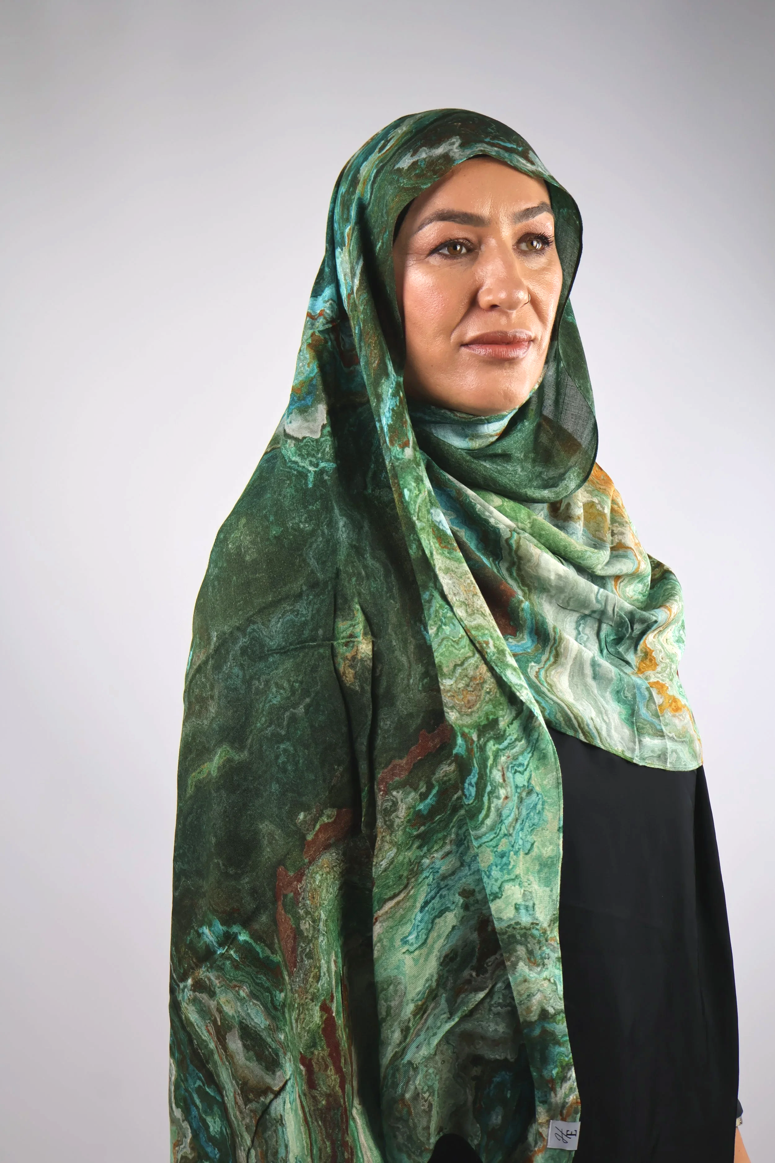 Premium Modal Hijab – Jade Green Onyx