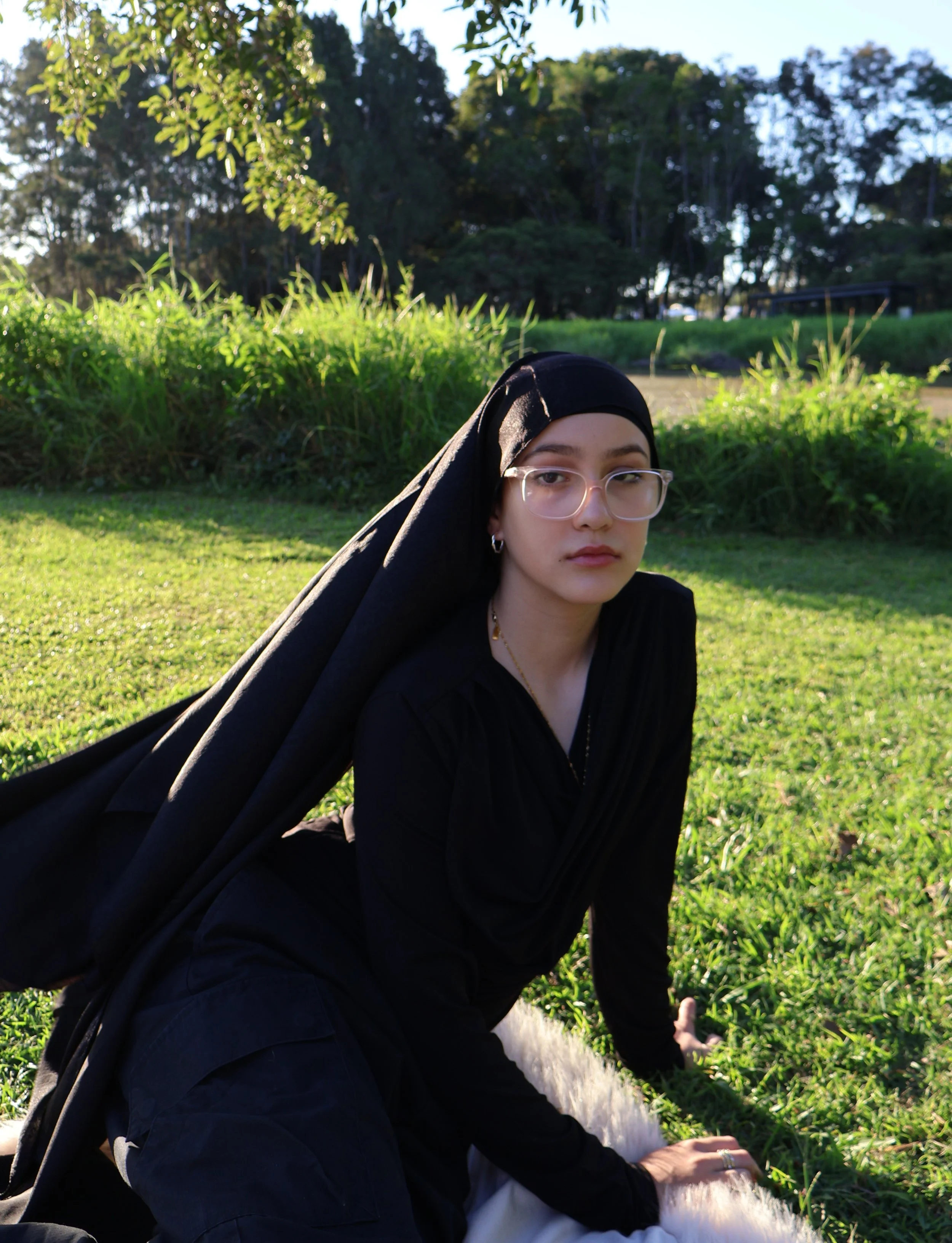 Velvet Hijab – Midnight Black