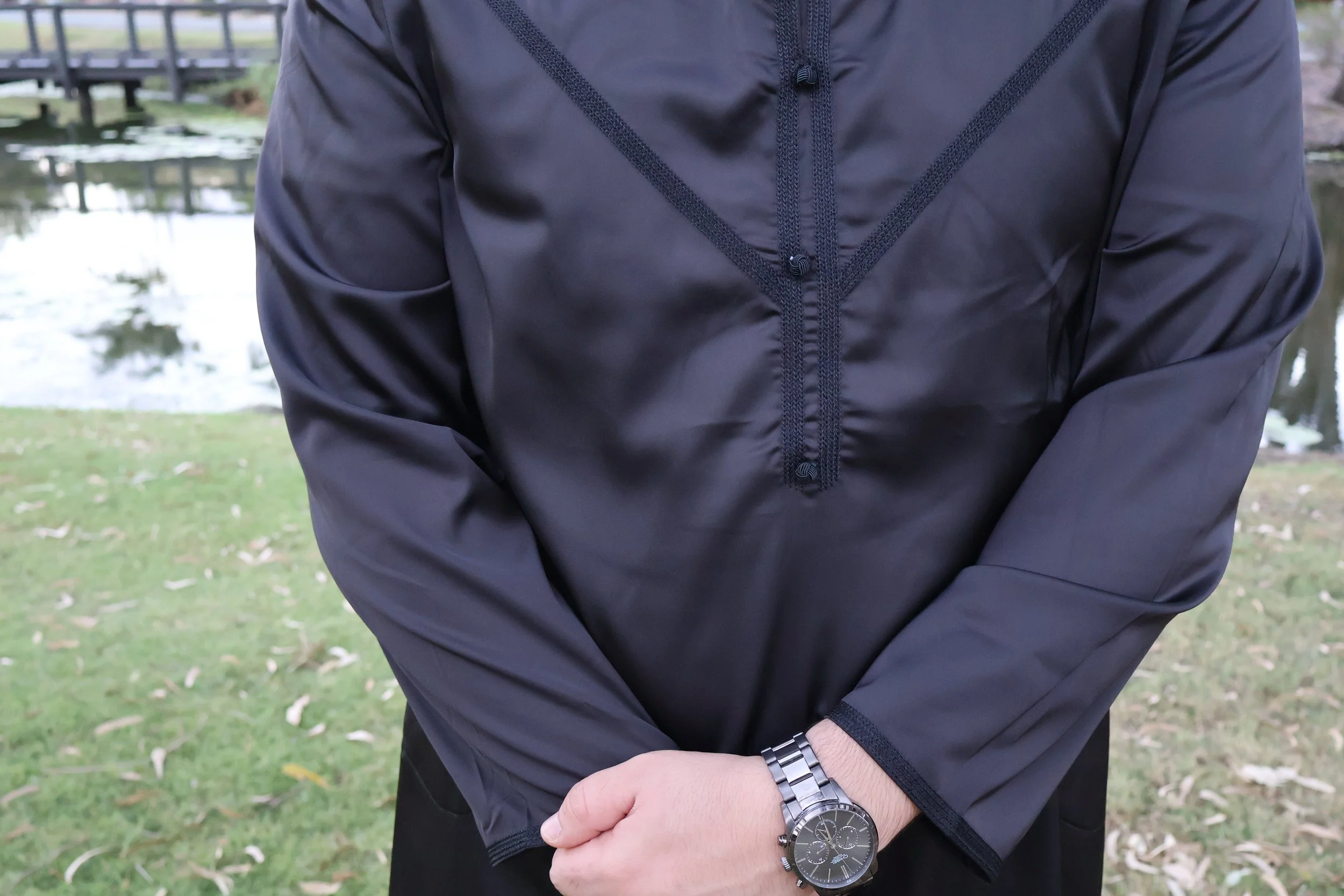 Haya Men's Thobe Black