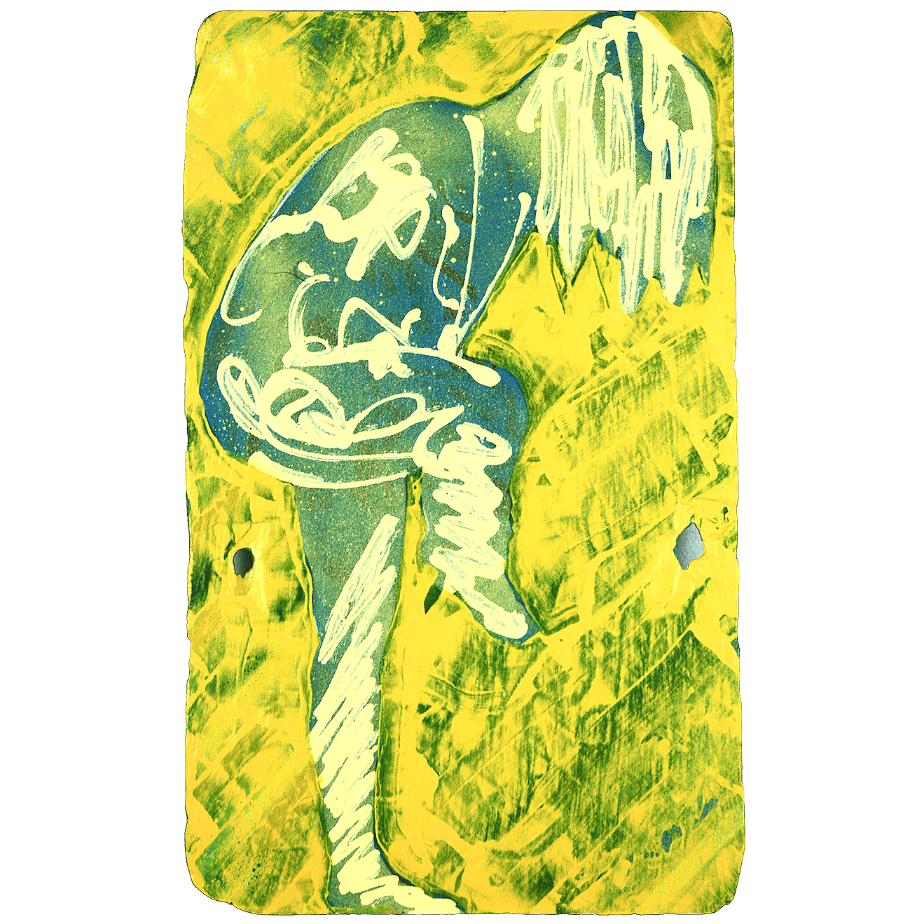 Blue Girl Lathered Up