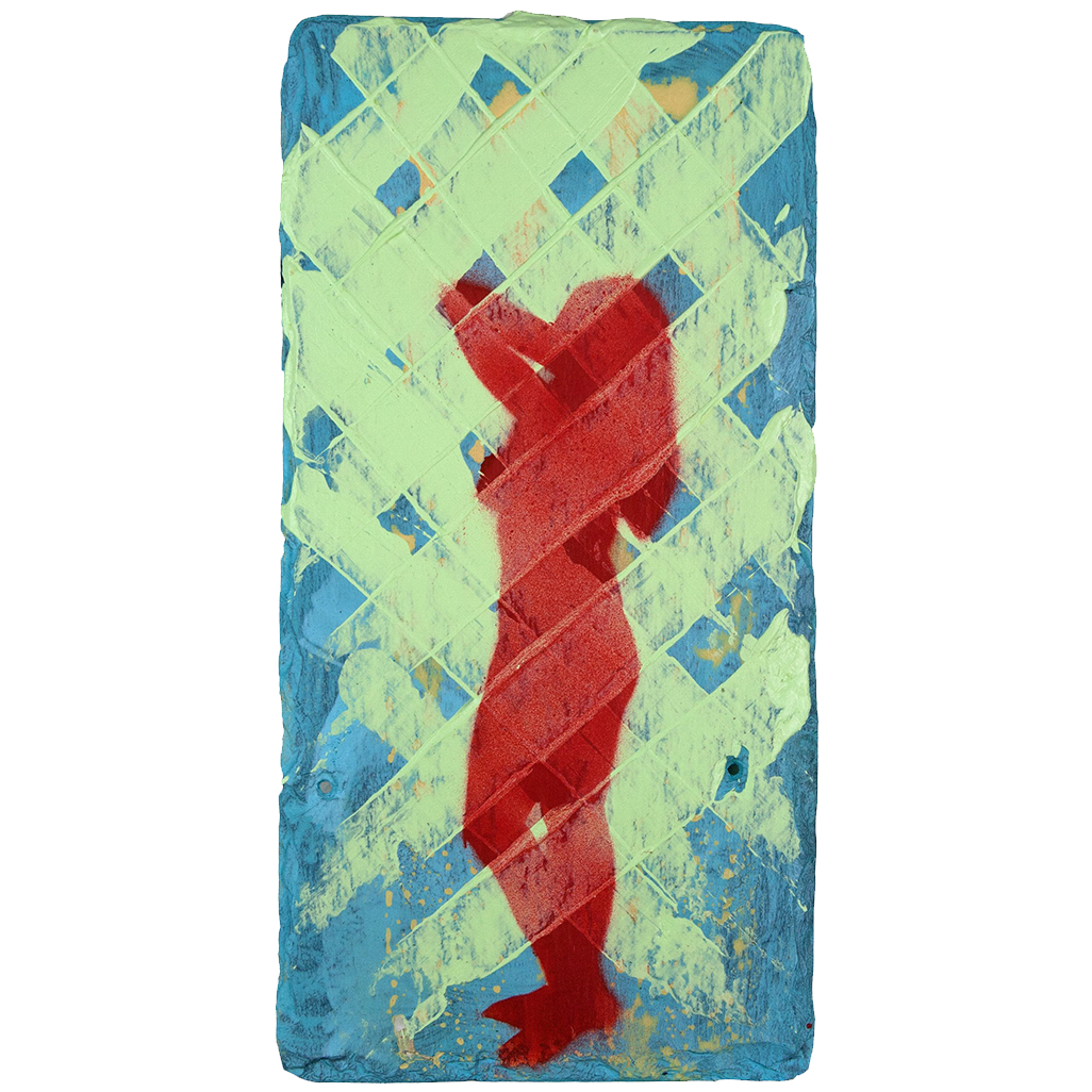 Frosted Red Cross Shower