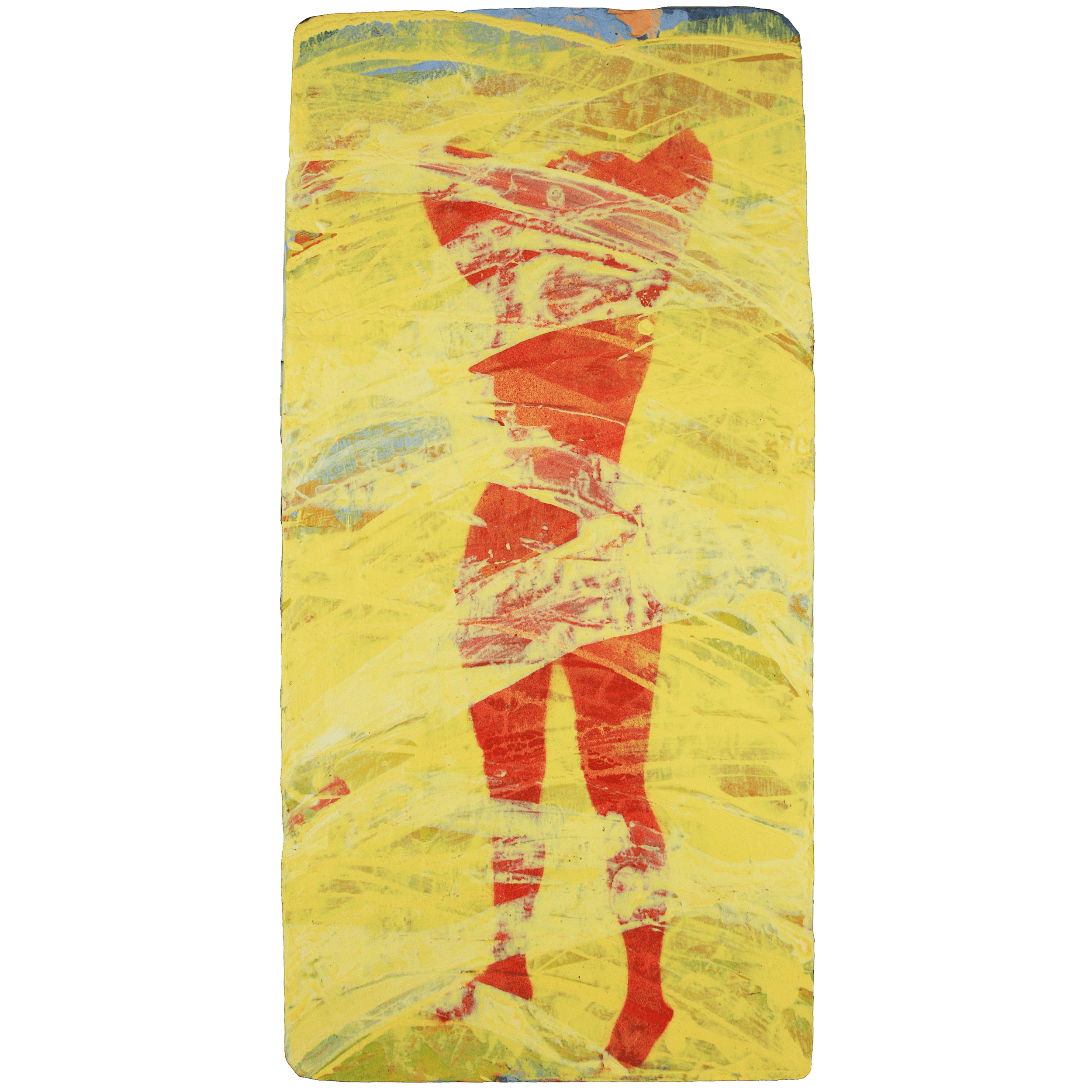 Red Model in Cross Shower VI