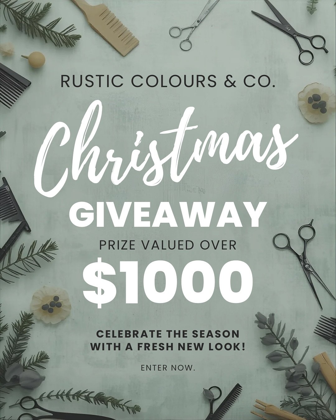 🎄✨ CHRISTMAS GIVEAWAY ✨🎄

It&rsquo;s the season for giving&hellip; and this year we&rsquo;re going all out.
Our biggest giveaway yet &ndash; valued at just under $1500.

The Ultimate Christmas Bundle:
&bull; $500 Rustic Colours &amp; Co Gift Vouche