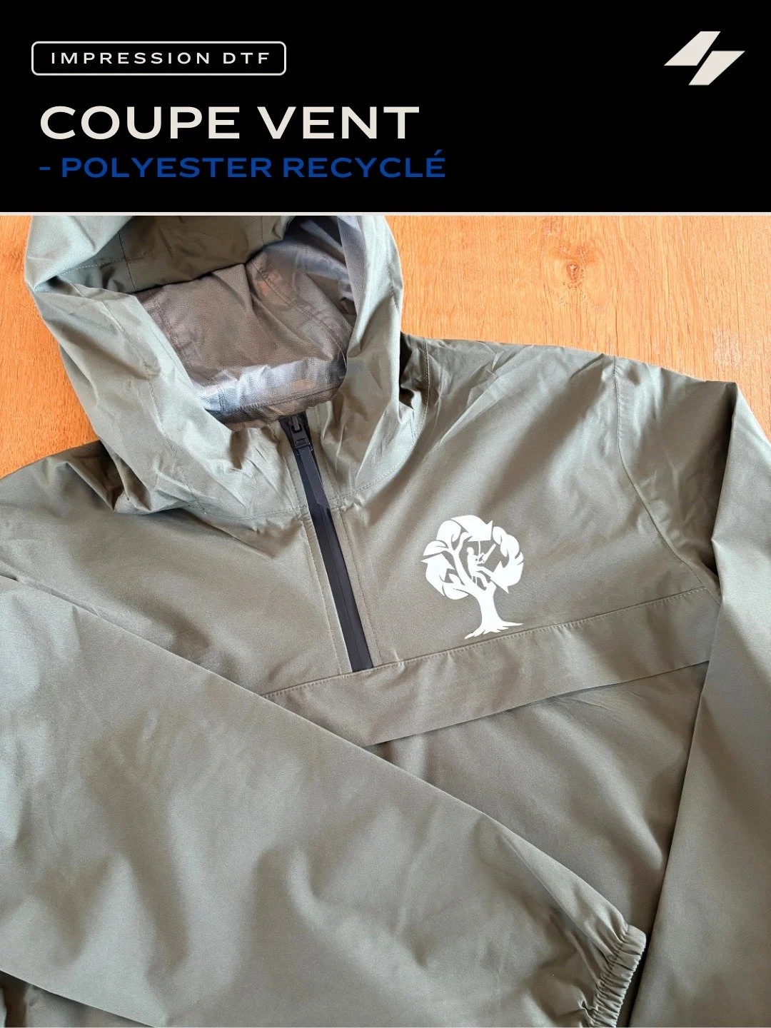 Veste coupe-vent
Polyester recycl&eacute;

Mixte
Imperm&eacute;able et respirant.

Noir, bleu marine, kaki ou beige
XXS - 3XL