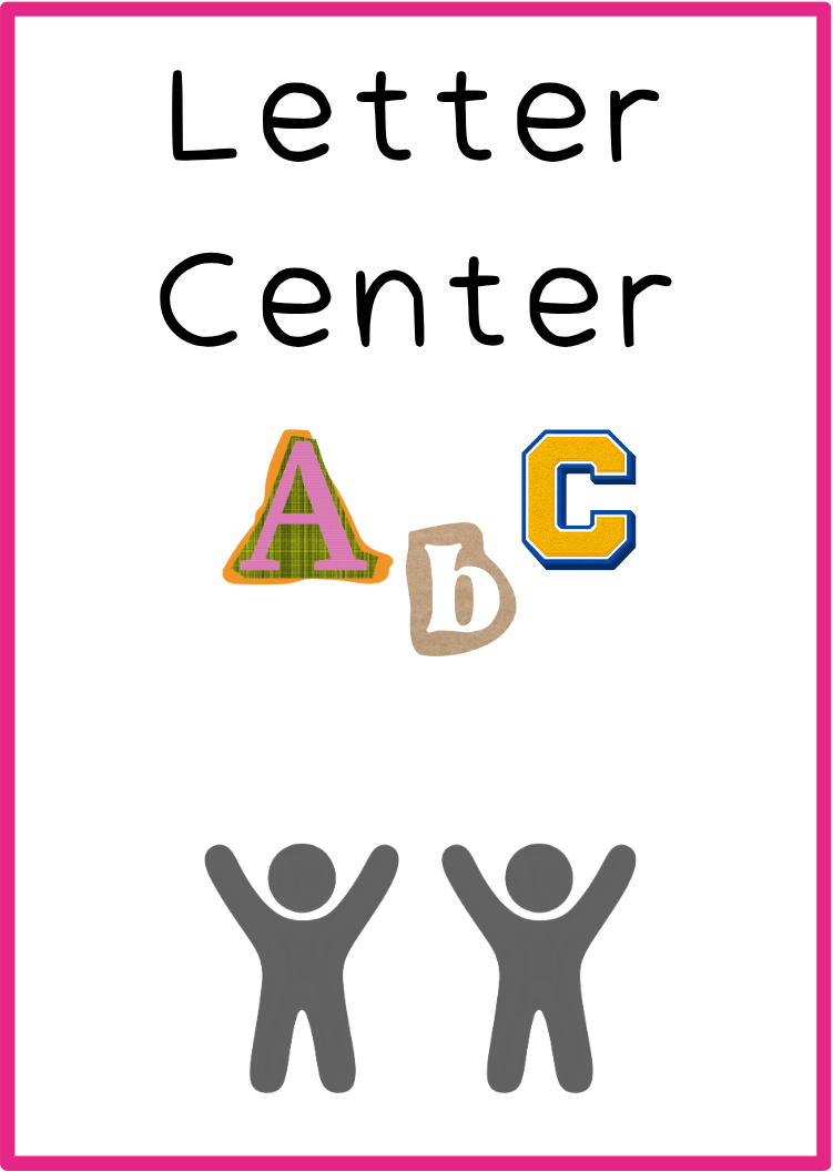 Preschool Play Center Signs