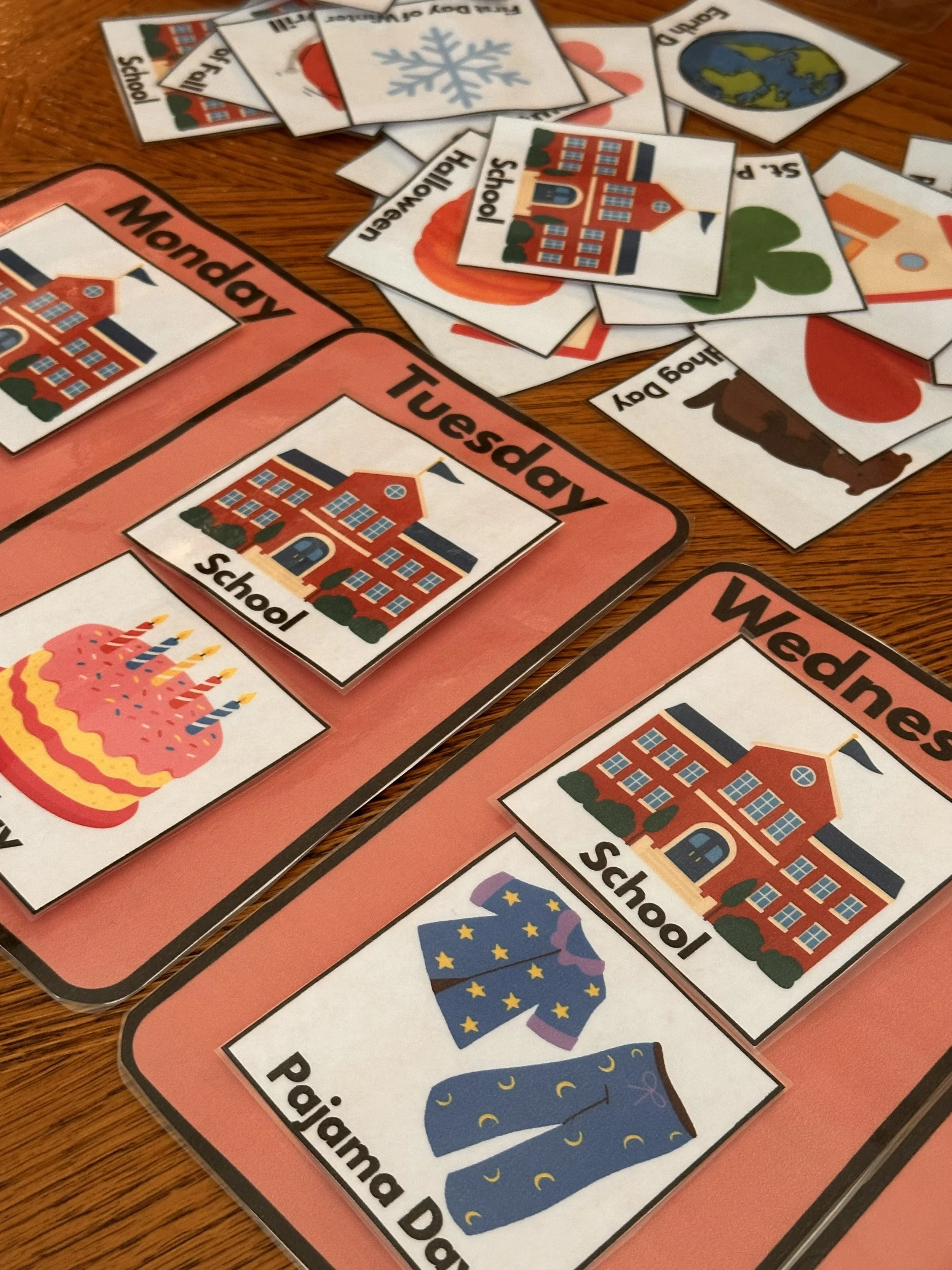 Preschool Weekly Linear Calendar