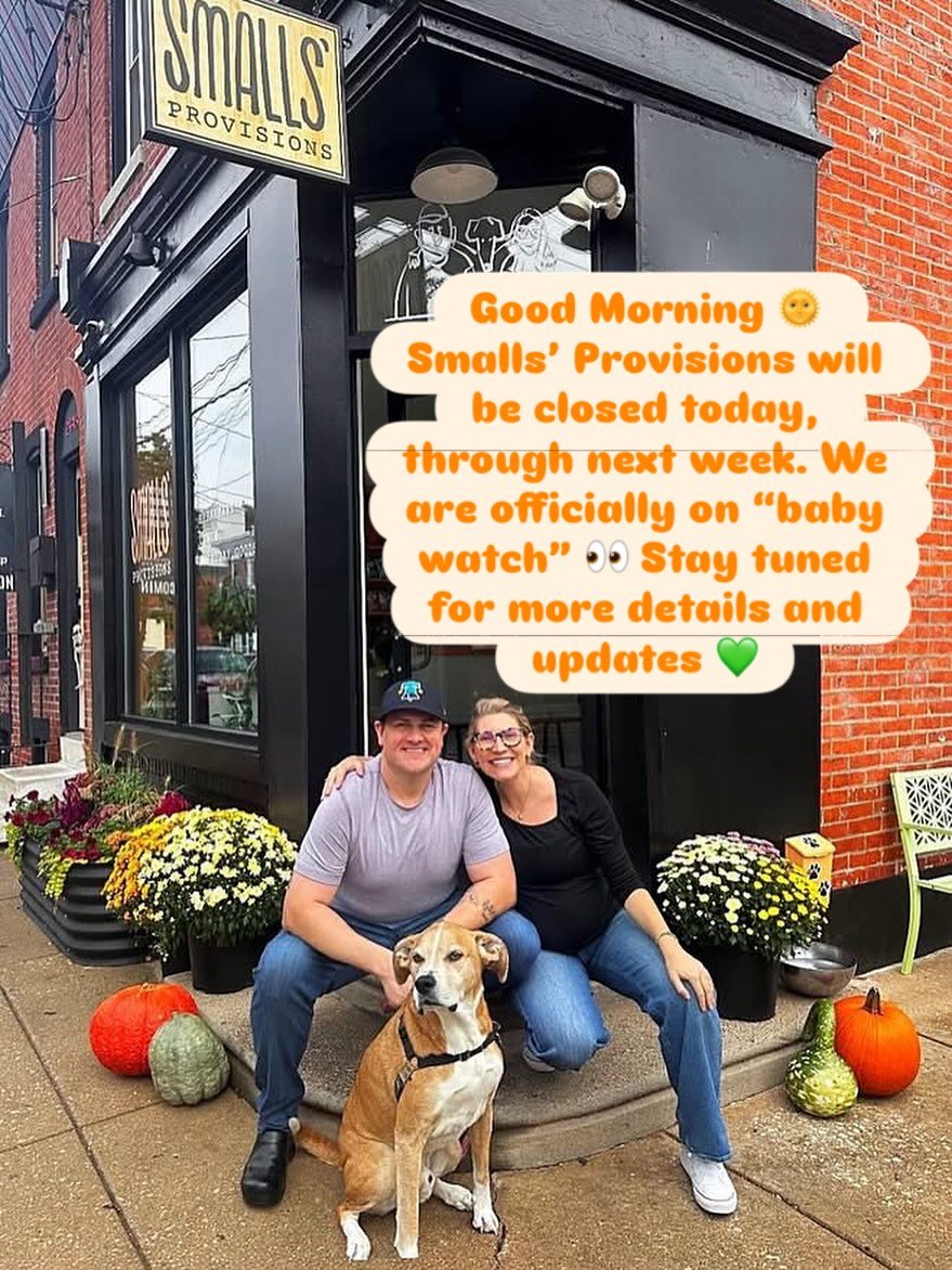 Neighbors! We will post more details soon, but we are officially on Smalls&rsquo; baby watch!! We will be taking a brief pause and will update ya&rsquo;ll on new details ✌🏻💚