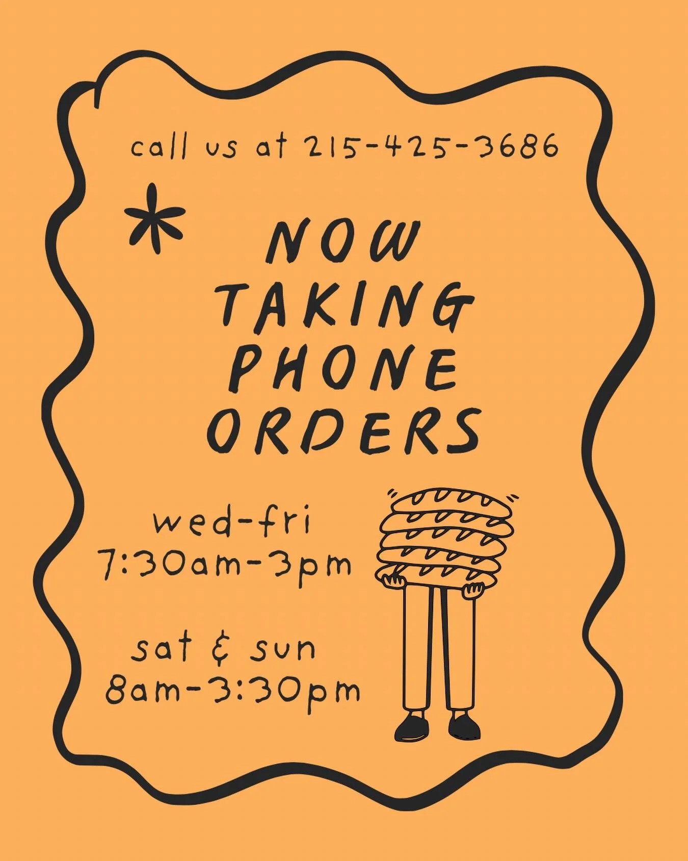 Our phone is officially up and running 🥳 Hit us up with your orders!