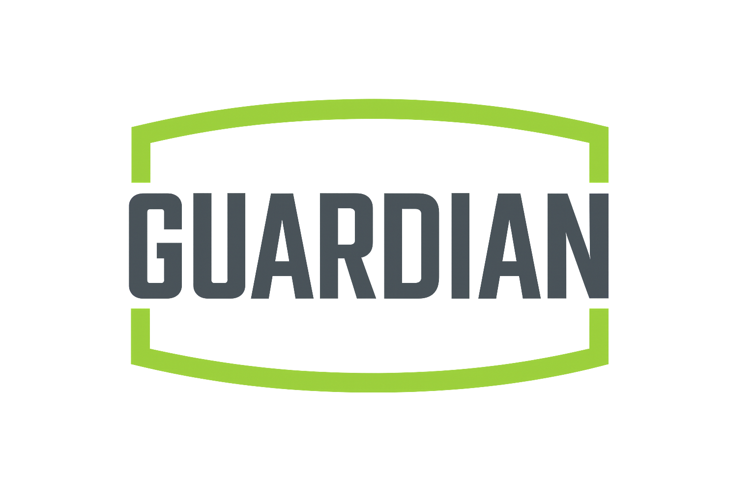 Graphic with the word 'GUARANÁ' in black letters on a green background with lighter green accents.
