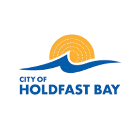 City of Holdfast Bay logo featuring a stylized sun and wave design