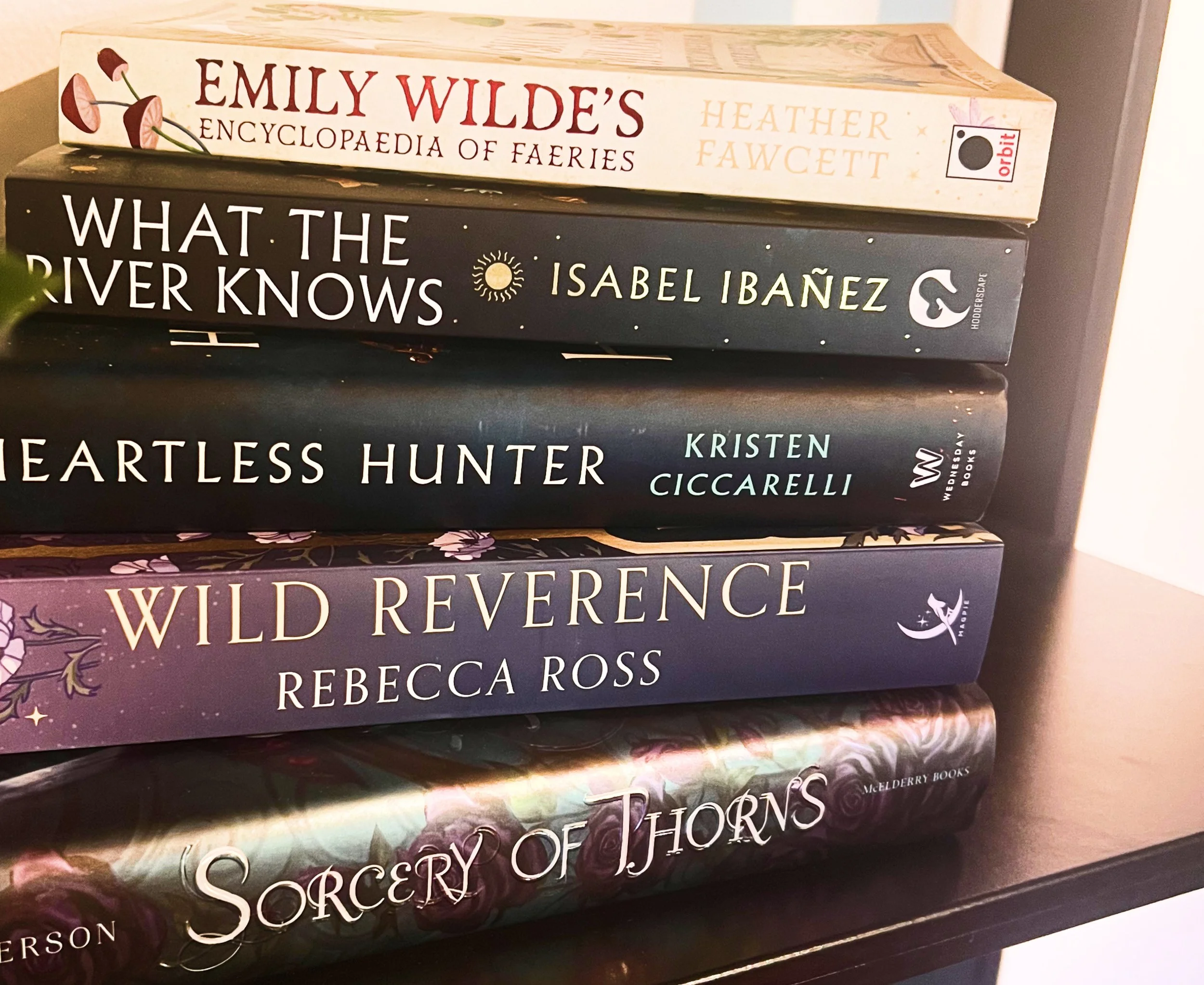 Pile of romance books
