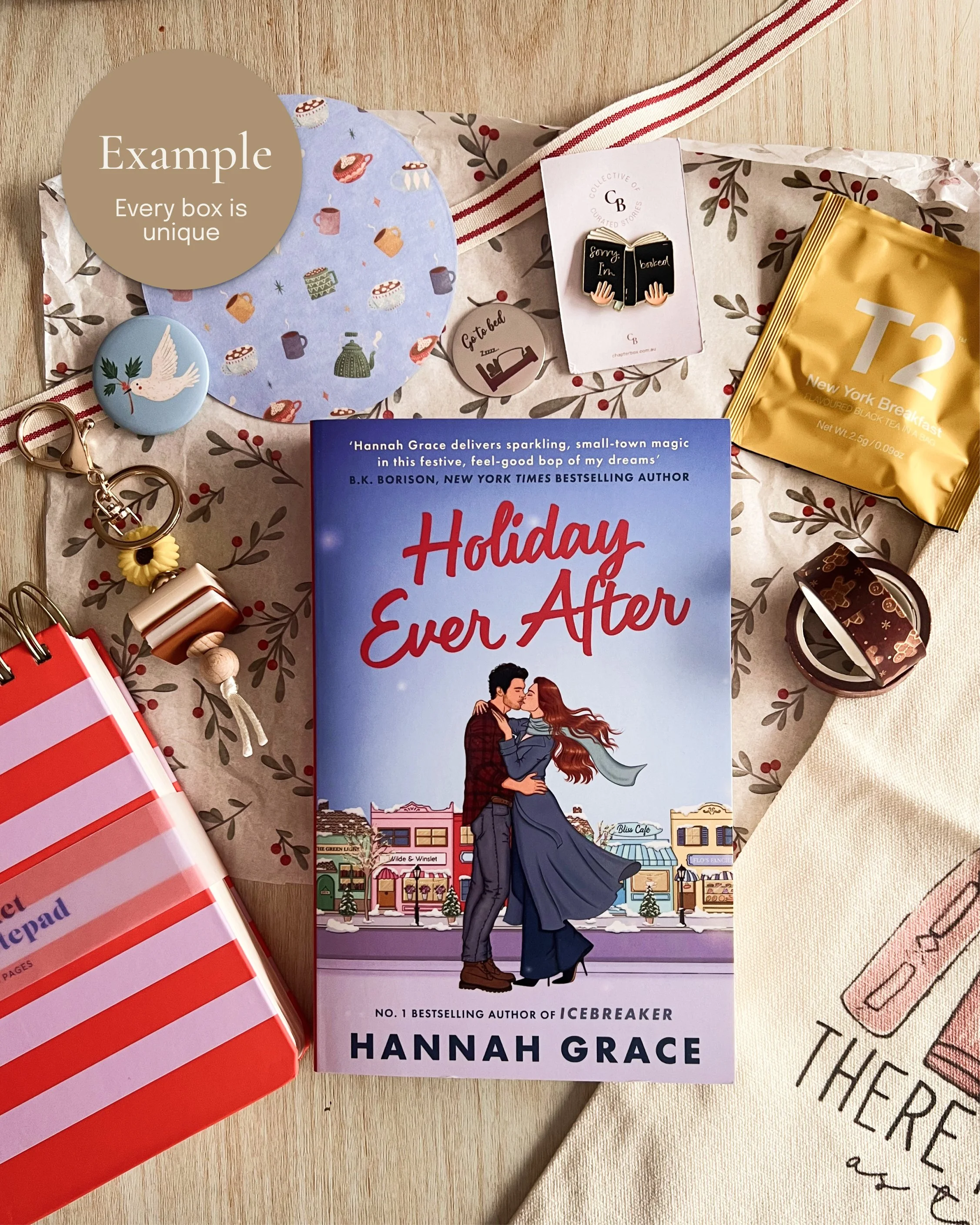 Flatlay of book and bookish items with christmas theme.jpg
