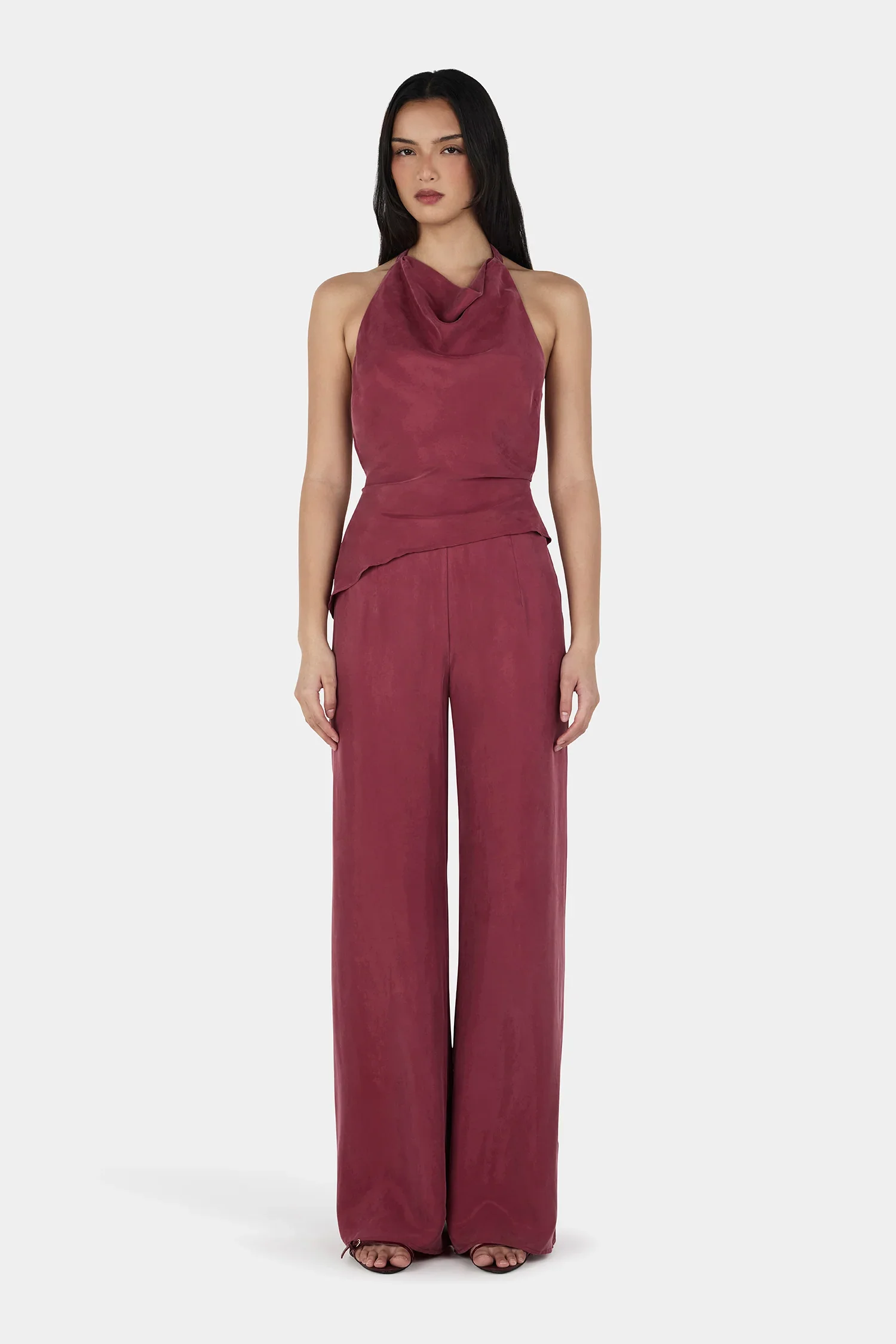 OWNLEY | AERIS PANTS - BURGANDY