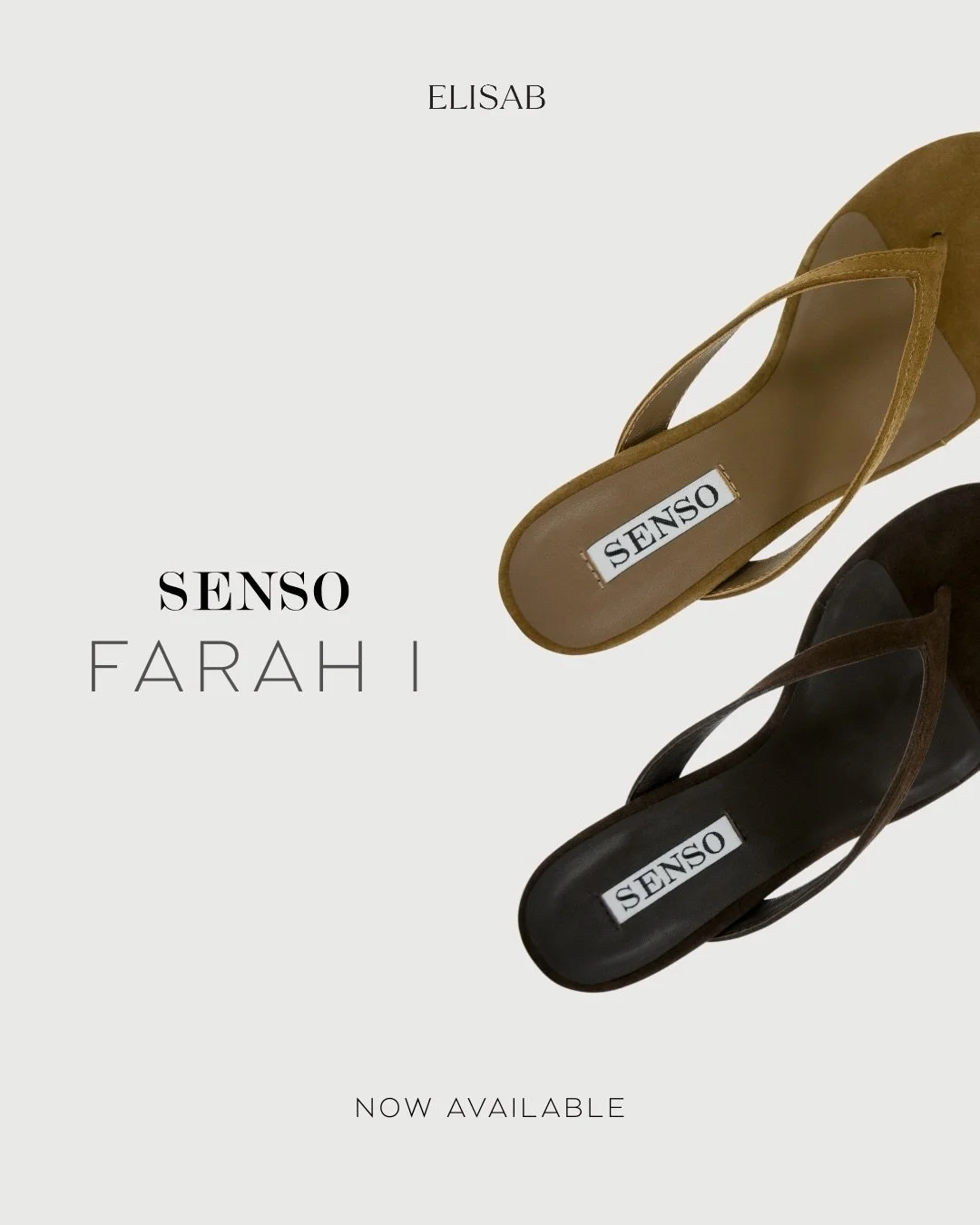 Introducing @senso FARAH I

A refined slip-on thong heel with a rounded toe for effortless style.

Crafted in suede kid leather with a leather lining and resin sole, it&rsquo;s the elevated staple your wardrobe has been waiting for.

📍 UNIT 16/2 PIS