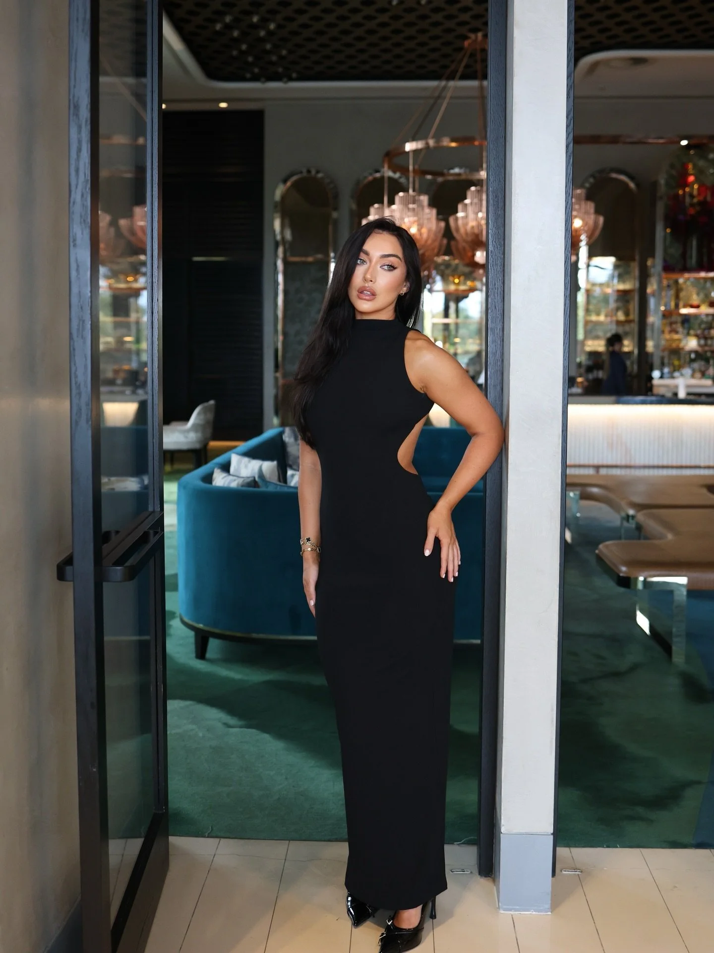 The @effiekatsofficial &ldquo;Ambre Gown&rdquo; is simple up front, but the drama is all in the back

Low-cut and elegant, made from stretch crepe with a jersey lining, it skims your frame and falls beautifully to a maxi hem.

Visit in store or shop 