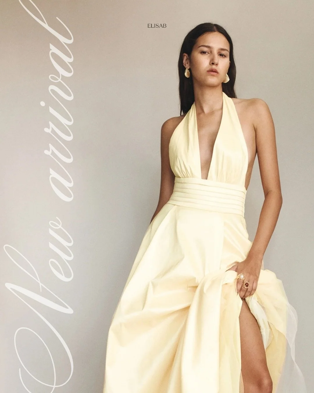 The Evalina Taffeta Gown by Hansen &amp; Gretel has arrived &amp; the ultimate statement piece for your next special occasion.

Featuring a flattering halter neckline with a deep V, a beautifully pleated waist panel and a flowing princess-style skirt