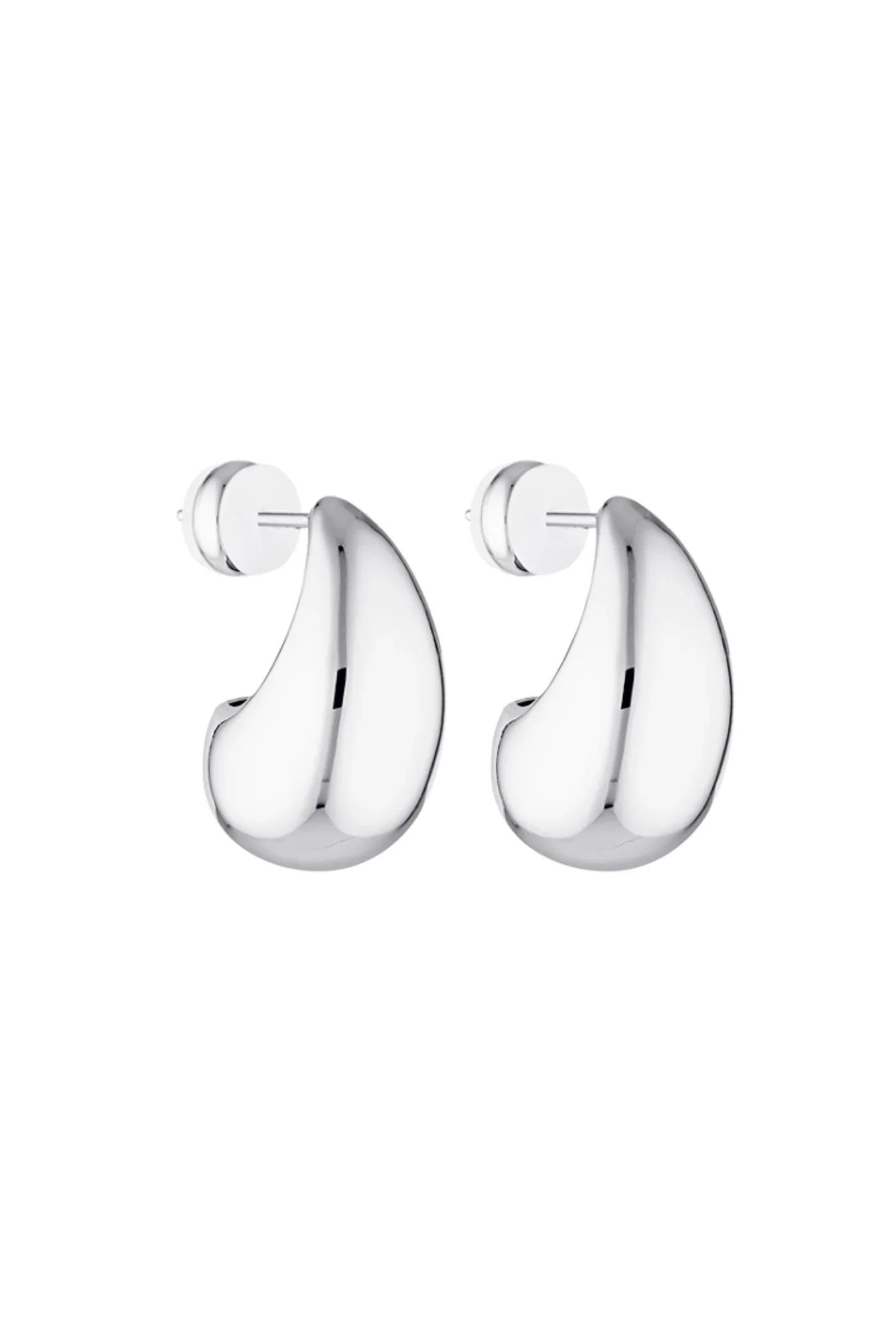 Porter Jewellery | Baby Blob Earrings - White Gold