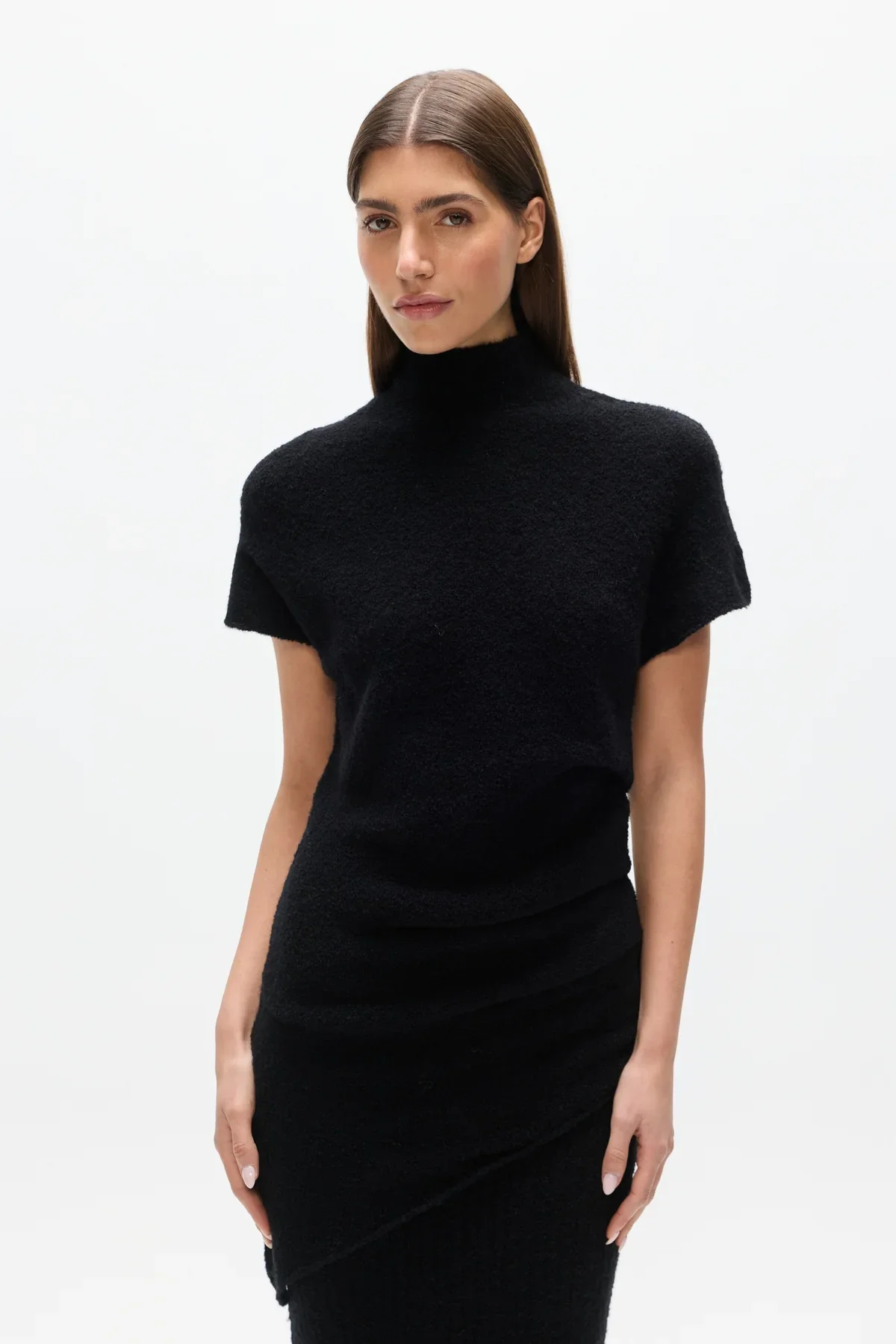 BAYSE | EVREN KNIT TOP - BLACK